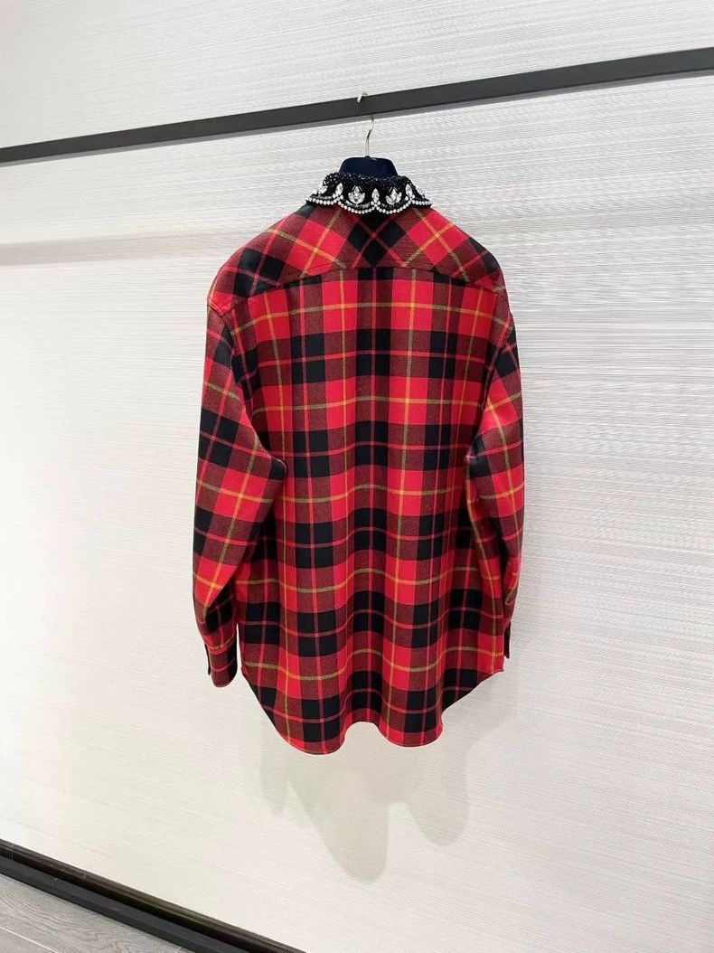 Gucci Gucci Wool plaid shirt Size S / US 4 / IT 40 - 3 Thumbnail