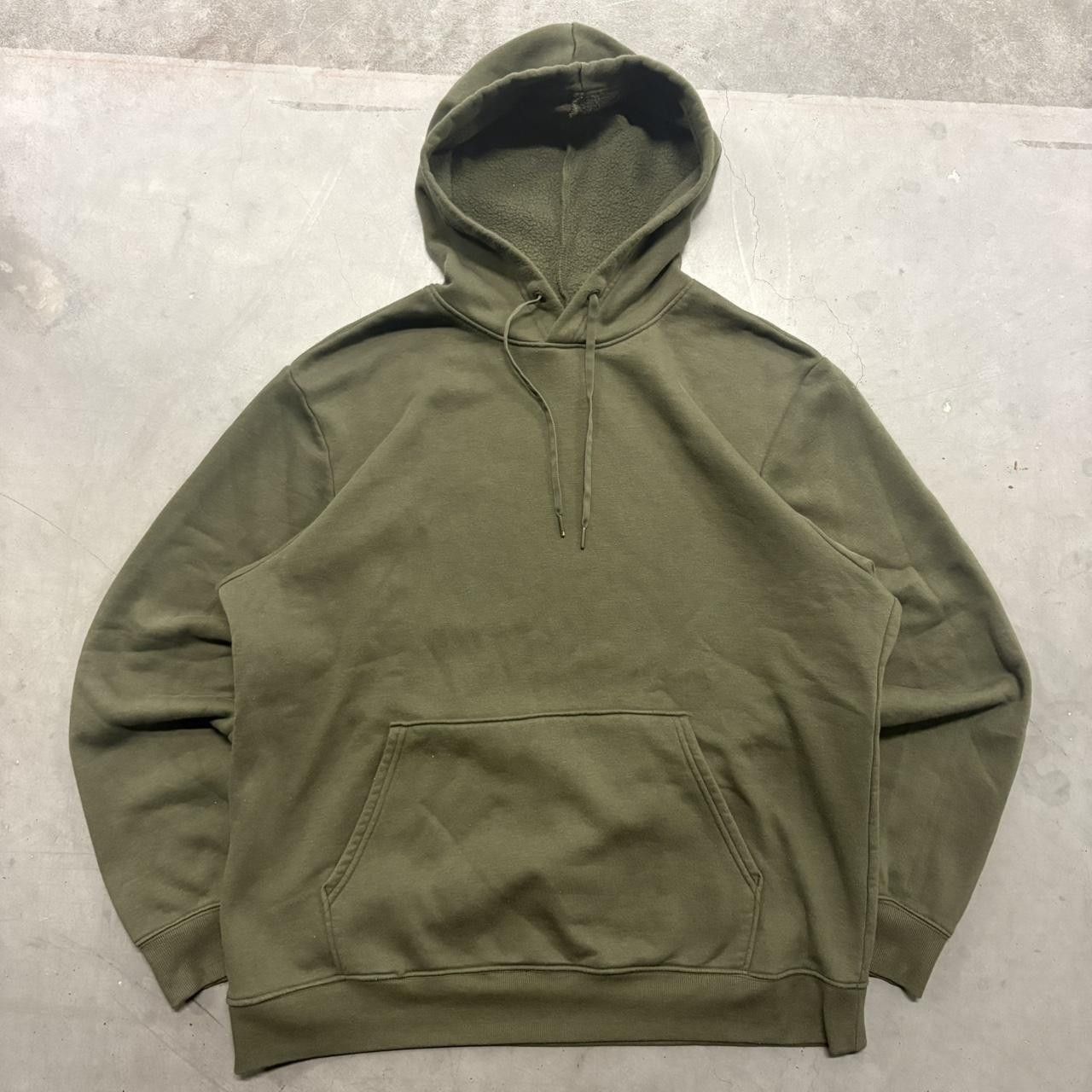 Vintage Crazy Vintage Y2K/2000s Blank Green Essential Minimalist Hoodie! Size US XL / EU 56 / 4 - 1 Thumbnail