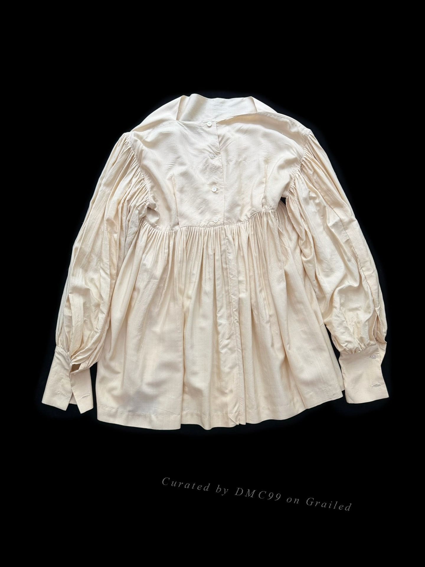 Issey Miyake Issey Miyake 1991 PwRMANwNTw Silk Puff Sleeve Shirt Size M / US 6-8 / IT 42-44 - 1 Thumbnail