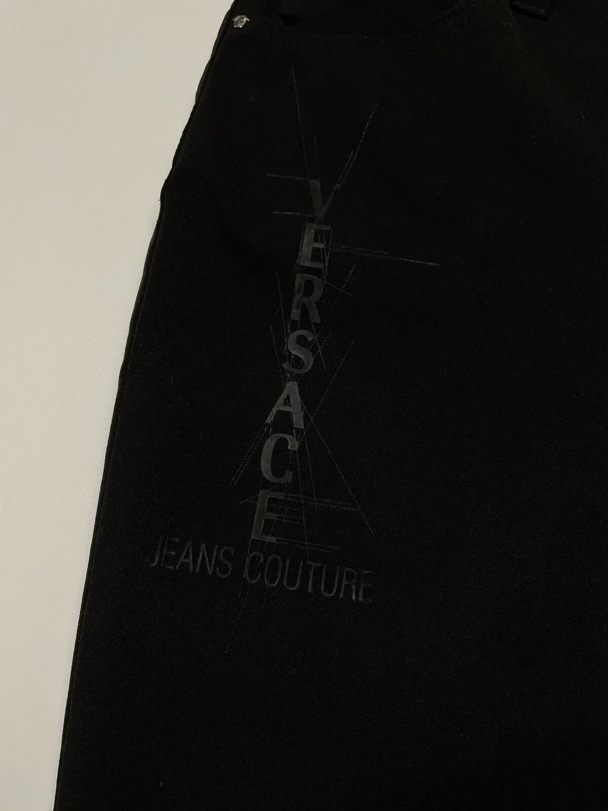 Versace Jeans Couture Vintage 1990s Versace Jeans Couture Womens Pants Logo Size 28" / US 6 / IT 42 - 8 Thumbnail