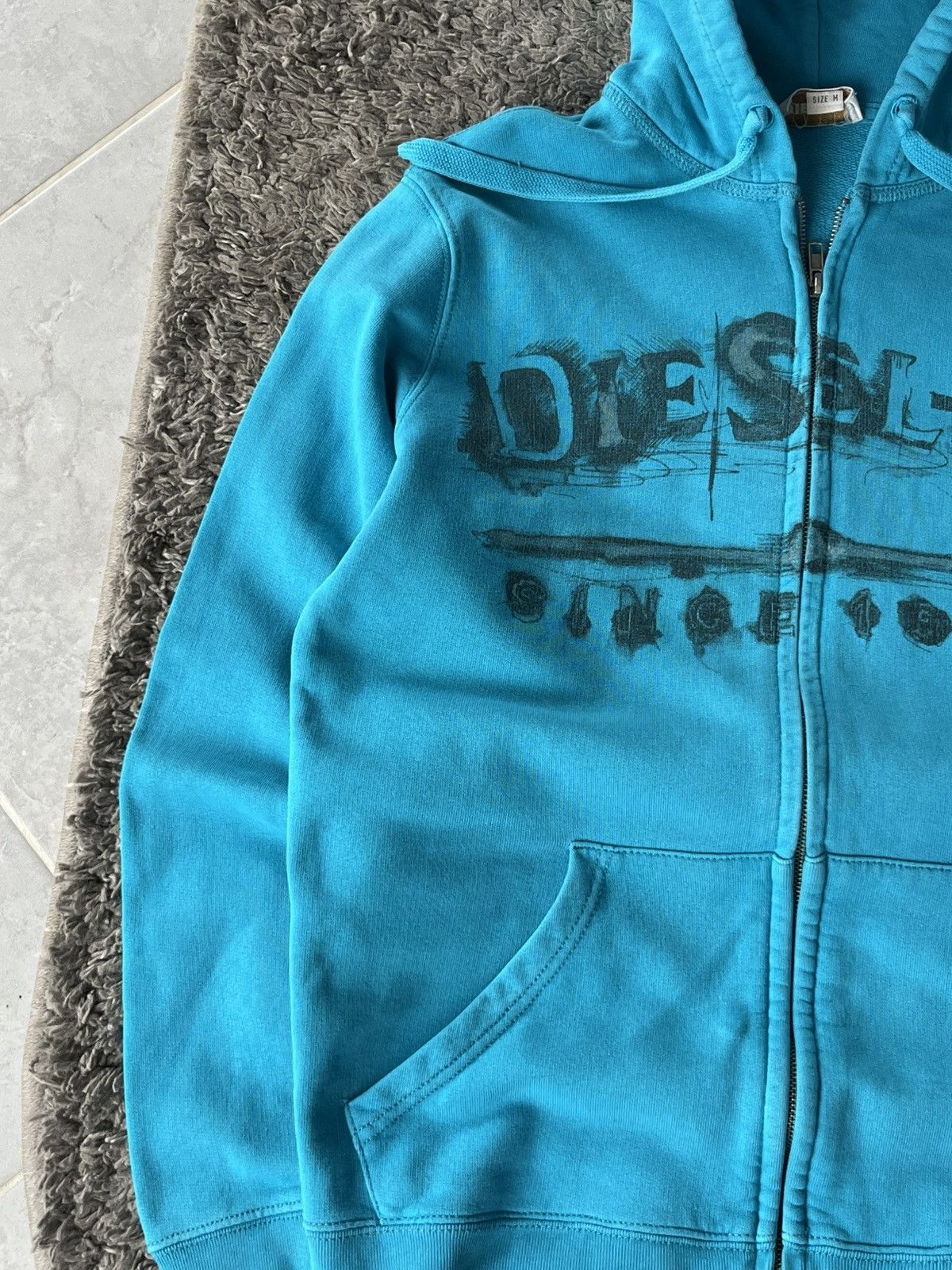 Diesel Vintage Zip Hoodie Diesel Japanese Brand Streetwear Size US M / EU 48-50 / 2 - 5 Thumbnail