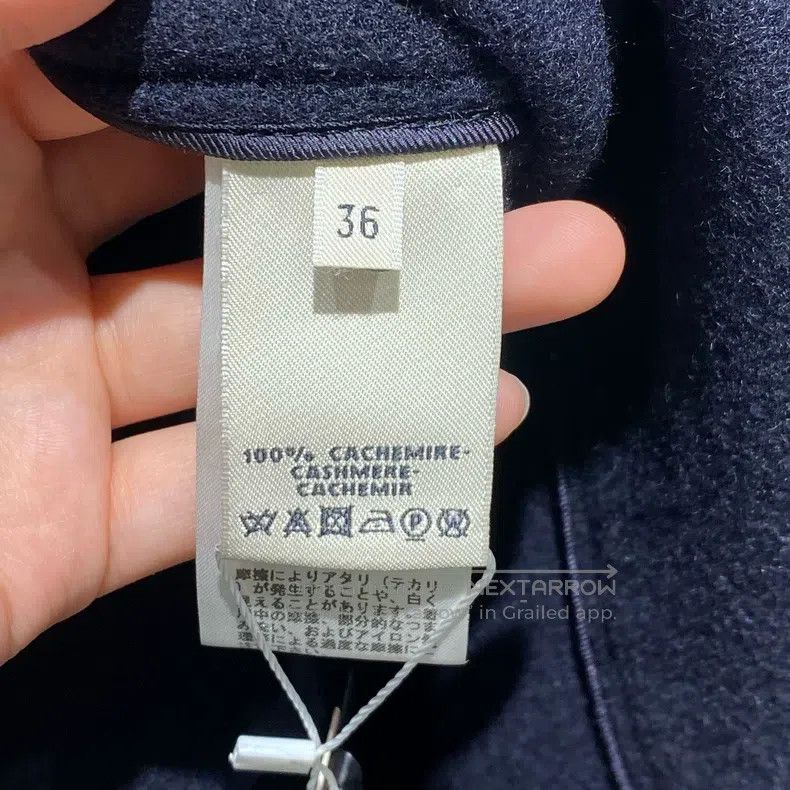 Hermes Hermes Midnight Blue Cashmere Overcoat Size XS / US 0-2 / IT 36-38 - 4 Thumbnail