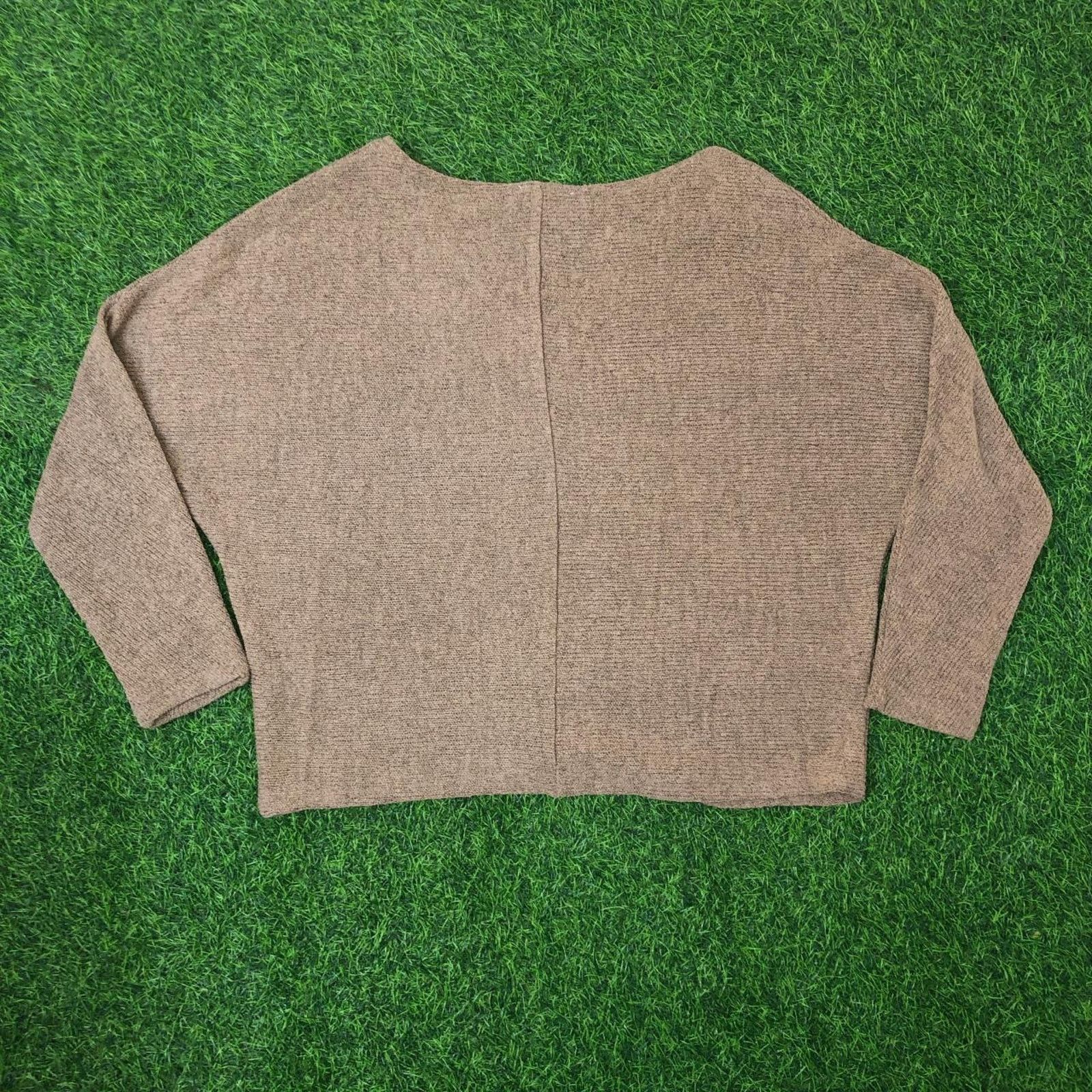 Other Women's Camel Cropped She+Sky Sweater Size M / US 6-8 / IT 42-44 - 2 Thumbnail