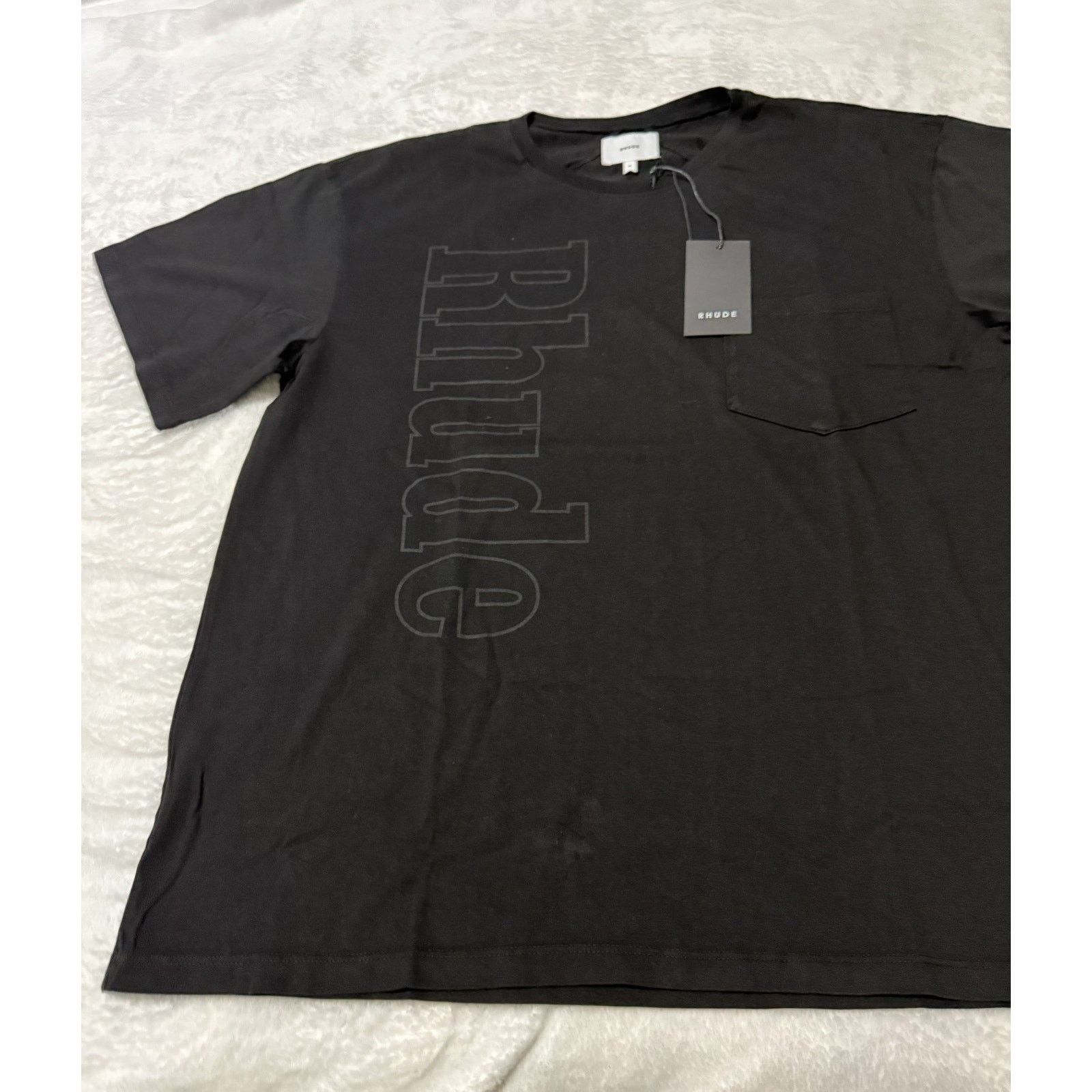 Rhude Rhude Side Logo Pocket T-Shirt Black Sz Medium fits XL Size US M / EU 48-50 / 2 - 3 Thumbnail