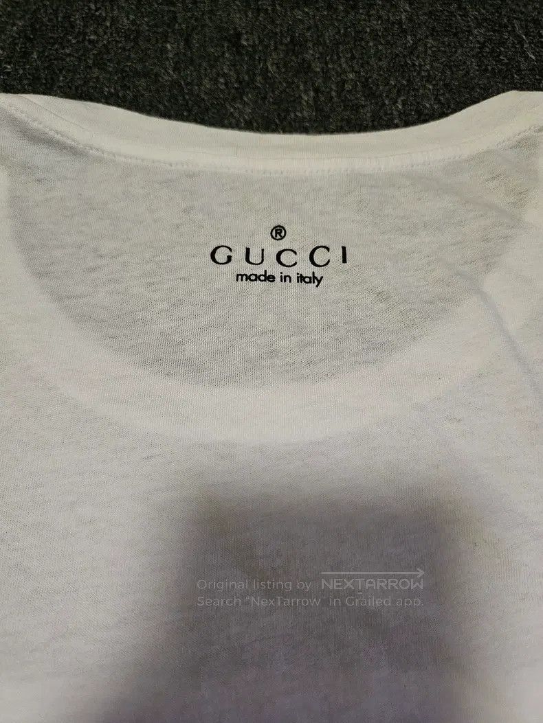 Gucci Gucci White floral print patch short-sleeved T-shirt Size US M / EU 48-50 / 2 - 4 Thumbnail