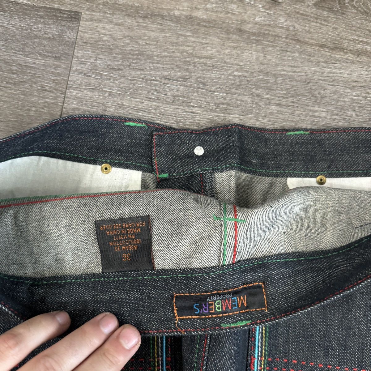 JNCO × Japanese Brand × Vintage Vintage Y2K members property baggy wide leg cybergoth jeans Size US 36 / EU 52 - 5 Thumbnail