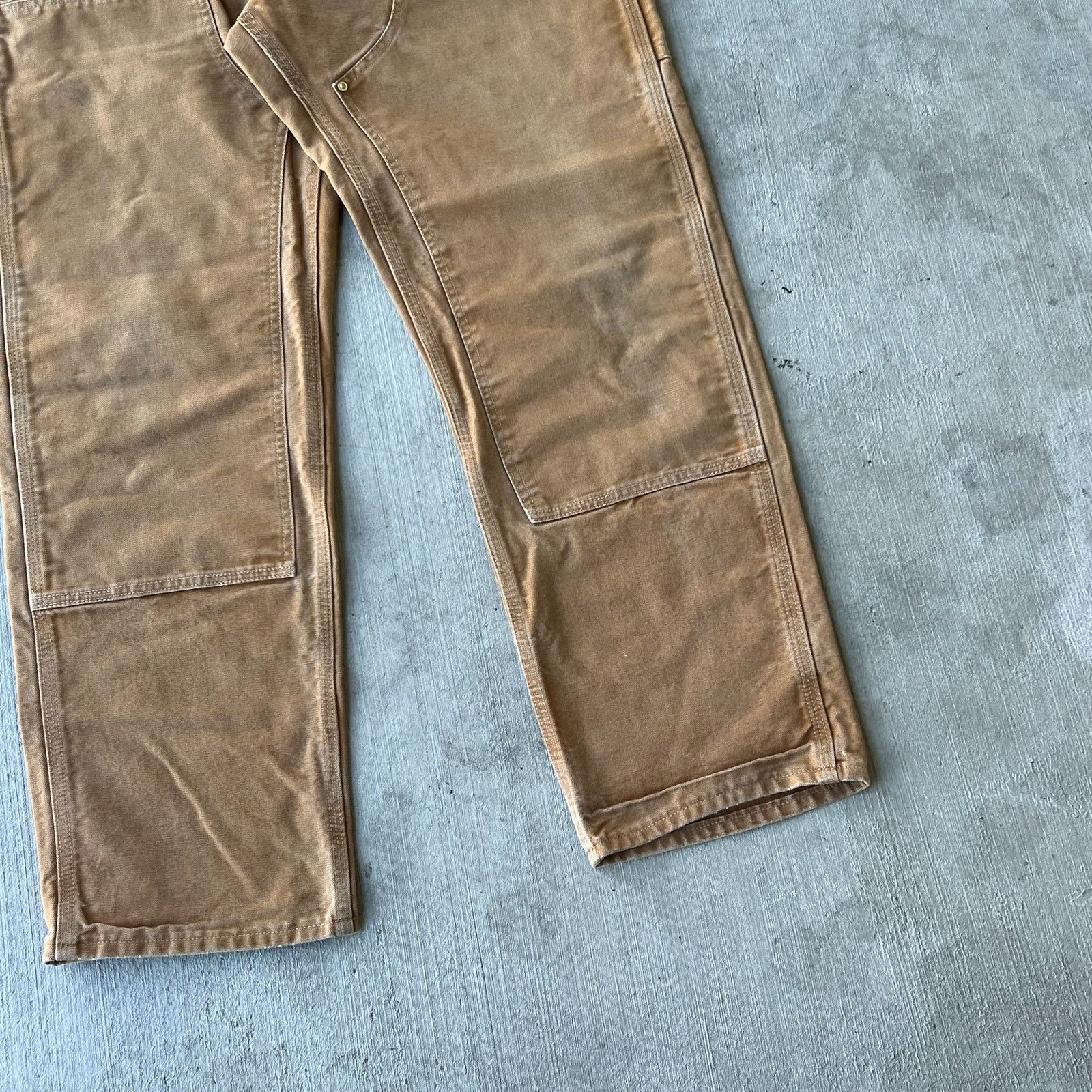 Carhartt × Vintage Carhartt brown double knee work wear carpenter pants Size US 33 - 5 Thumbnail