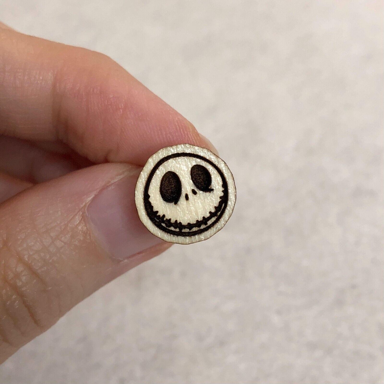 Disney Jack Skellington Wood Stud Earrings Size ONE SIZE - 3 Thumbnail