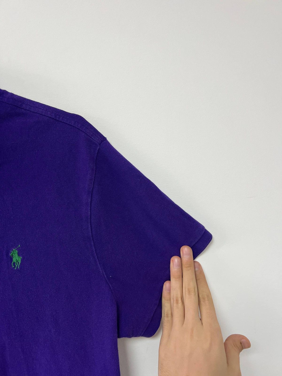 Polo Ralph Lauren Polo Ralph Lauren Custom Slim Fit Polo T shirt Purple Pony XL Size US XL / EU 56 / 4 - 7 Thumbnail