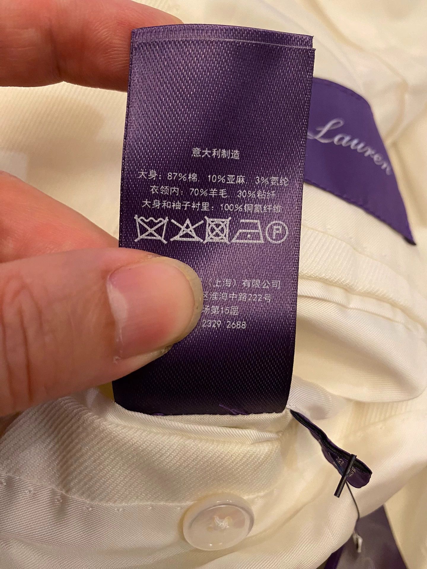 Polo Ralph Lauren Ralph Lauren Purple Label Old Money Linen-Cotton Blazer 40 Size 40R - 7 Thumbnail