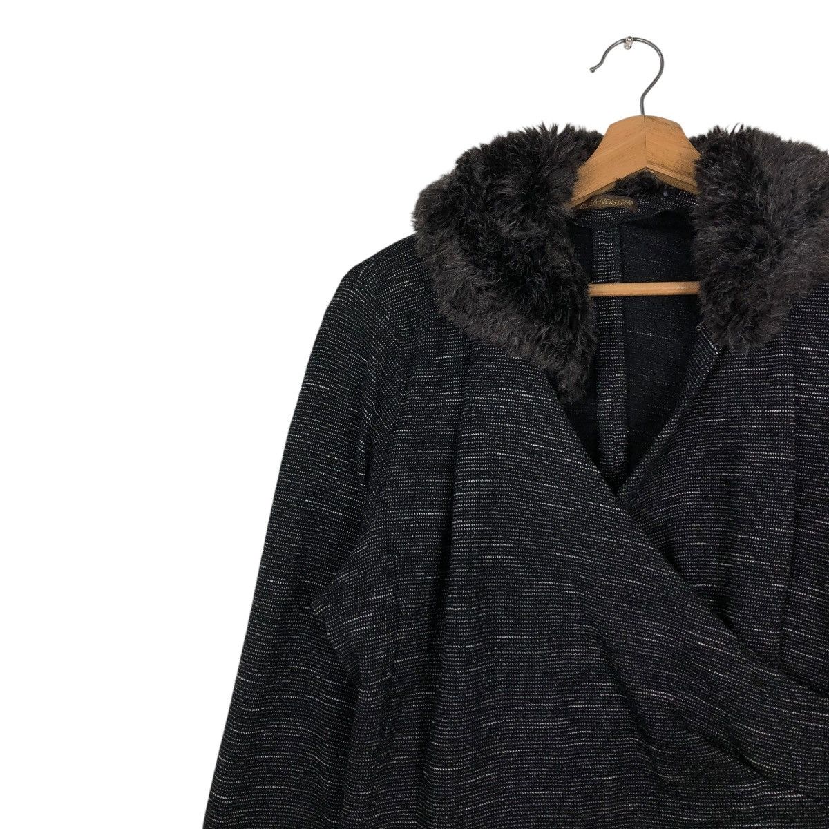 Japanese Brand 🔥VINTAGE CARDIGAN JACKET COSA NOSTRA MINK FUR COLLAR Size US M / EU 48-50 / 2 - 9 Thumbnail