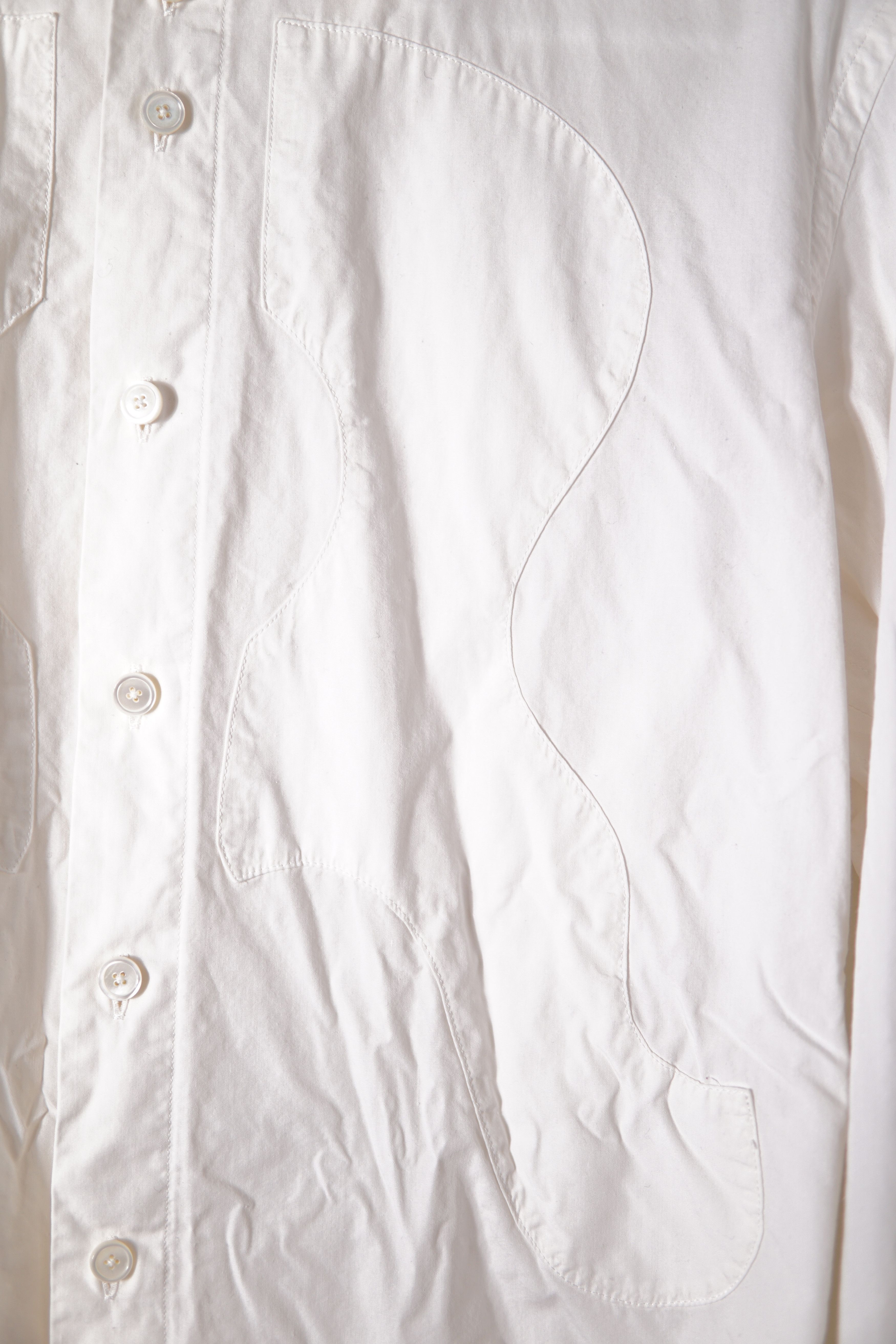 Takahiromiyashita The Soloist. FW15 Silk Blend Distressed Shirt Size US S / EU 44-46 / 1 - 4 Thumbnail
