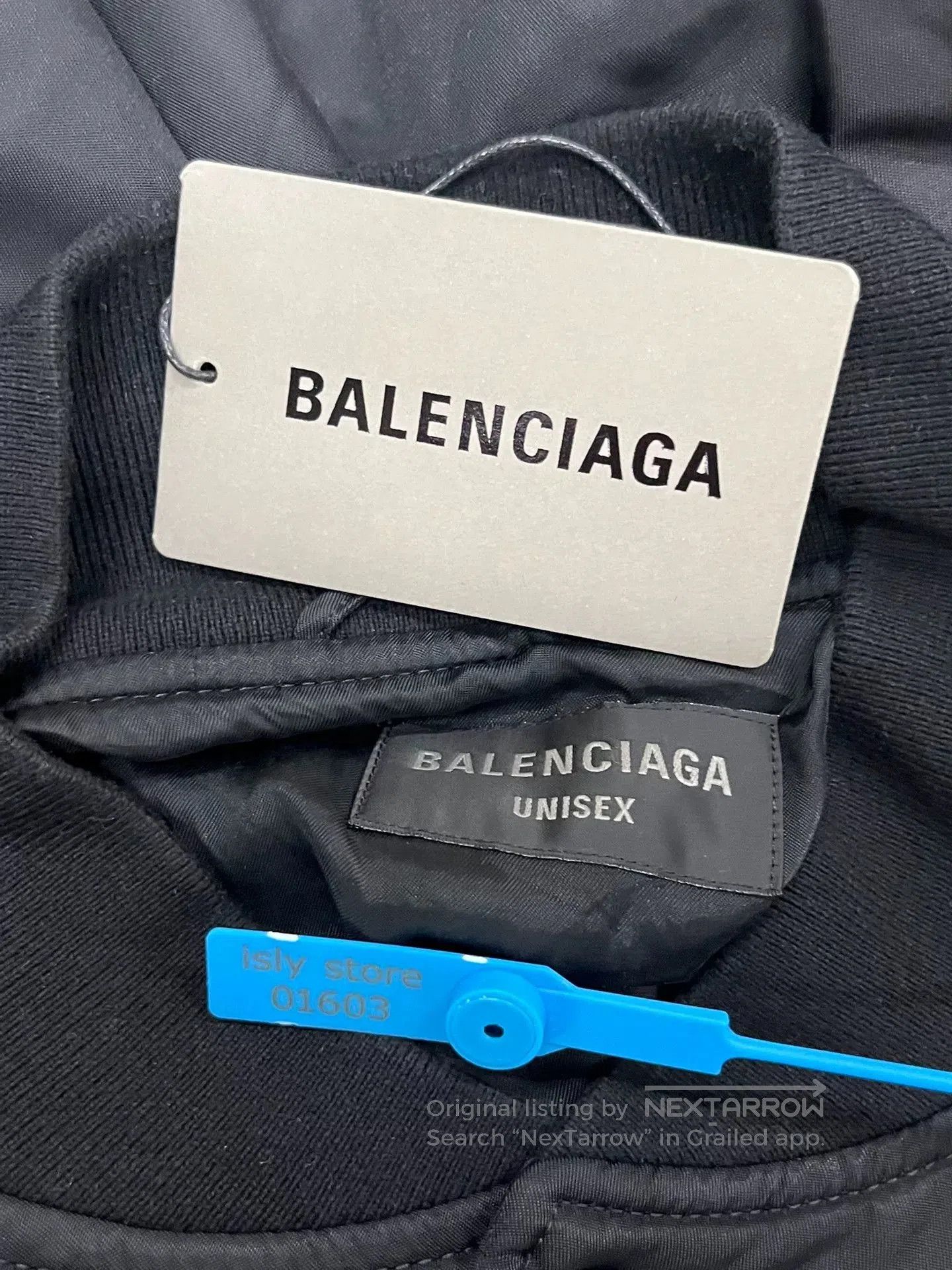 Balenciaga Balenciaga Letter Print Baseball Collar Jacket. Size XS / US 0-2 / IT 36-38 - 5 Thumbnail