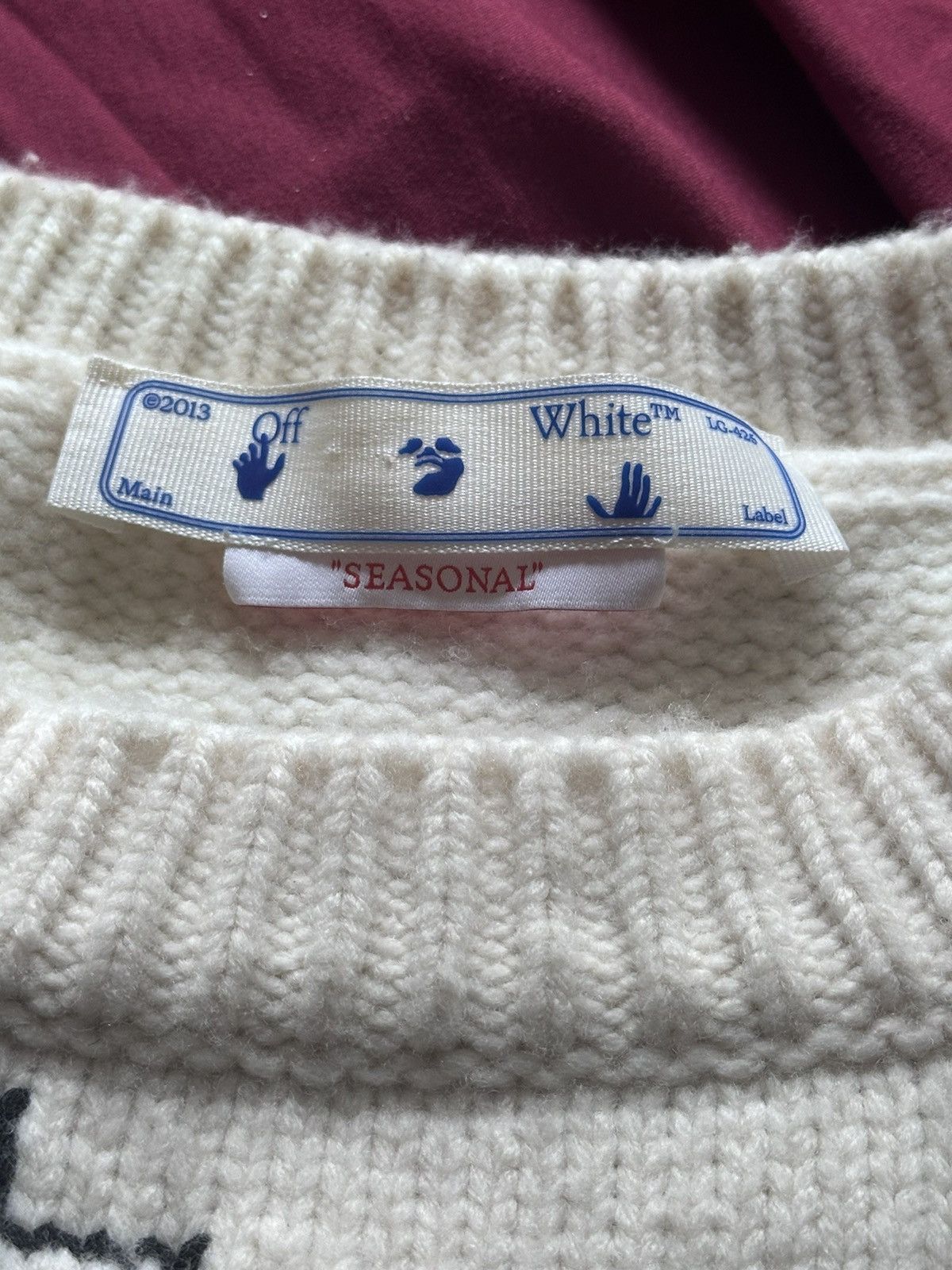 Off-White OFF-WHITE Graff Freest Chunky Knit Crew Size US L / EU 52-54 / 3 - 2 Thumbnail