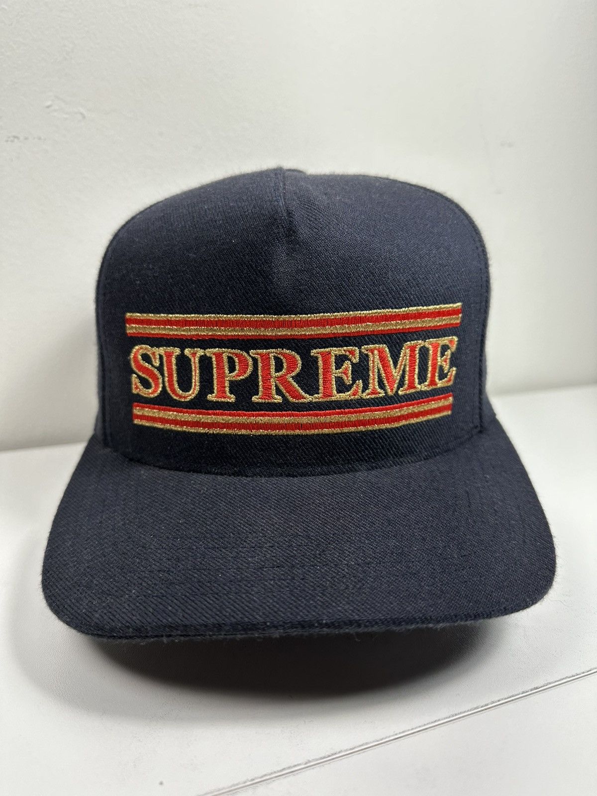 SUPREME X Independent Old English White 5 Panel Hat Cap F/W