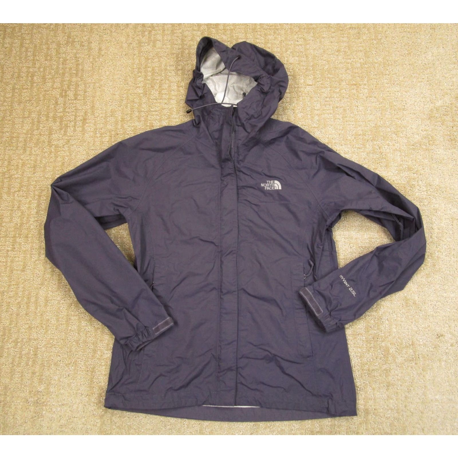 The North Face The North Face Jacket Women Small Purple HyVent 2.5L Hooded Rain Coat Waterproof Nylon Outer Shell Zip Pockets All Seasons Mid-Length Size S / US 4 / IT 40 - 2 Thumbnail
