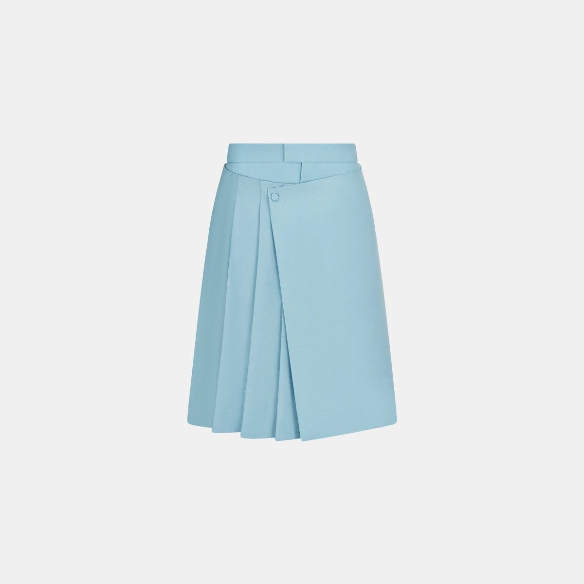 Dior o1bcso1str1124 Pleated Kilt-Shorts in Sky Blue Size US 38 / EU 54 - 1 Thumbnail