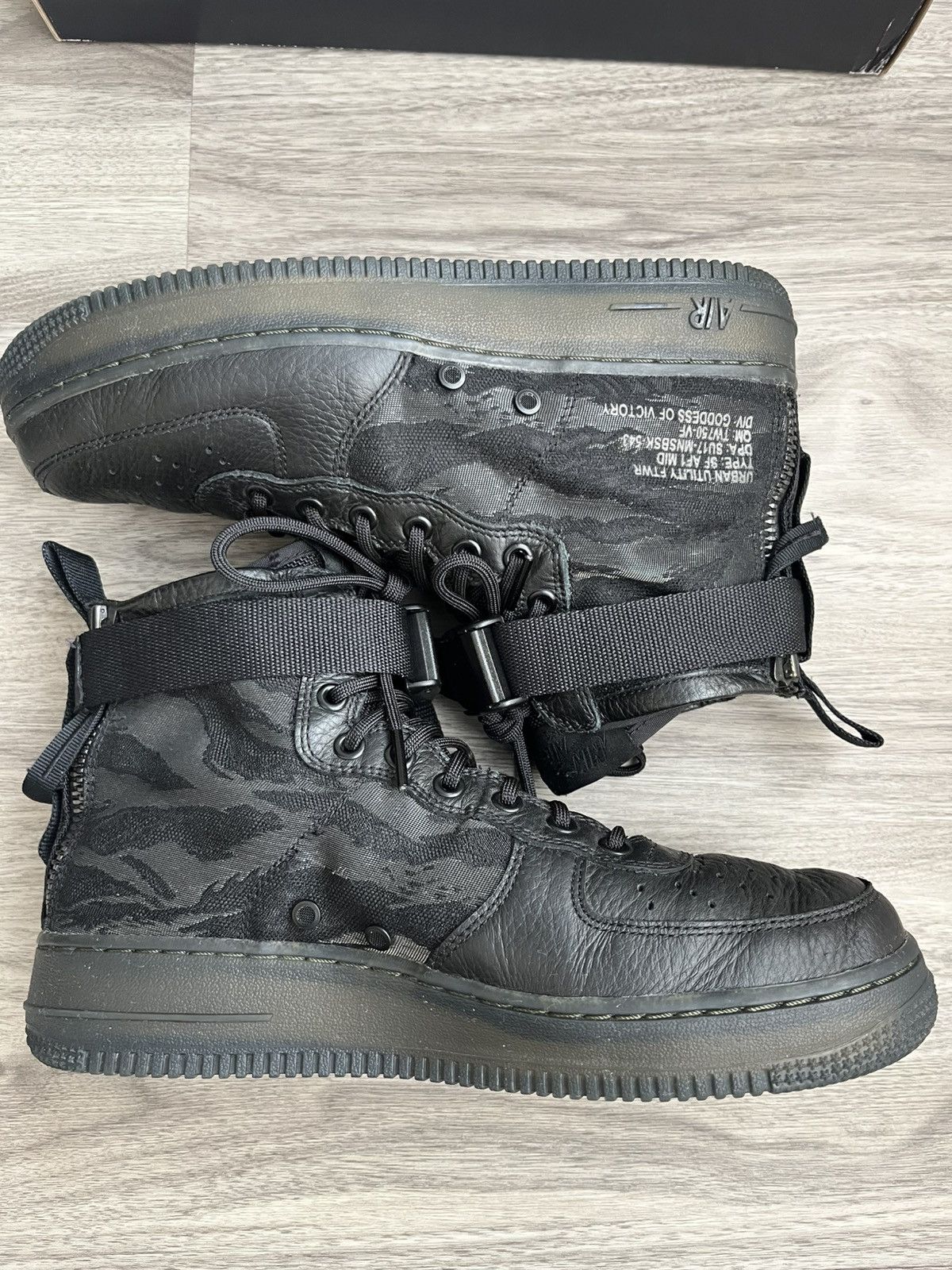 Nike Nike sf-af1 mid black Size US 8.5 / EU 41-42 - 4 Thumbnail