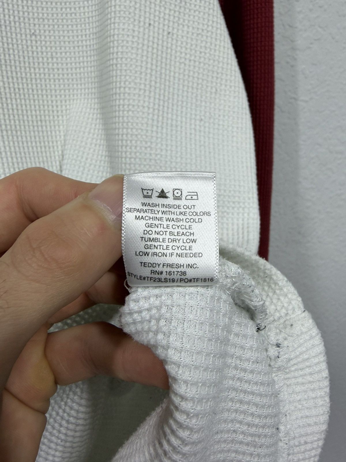 Teddy Fresh Archive Raglan Longsleeve The World Is Fucked Embroidered LG Size US L / EU 52-54 / 3 - 16 Thumbnail
