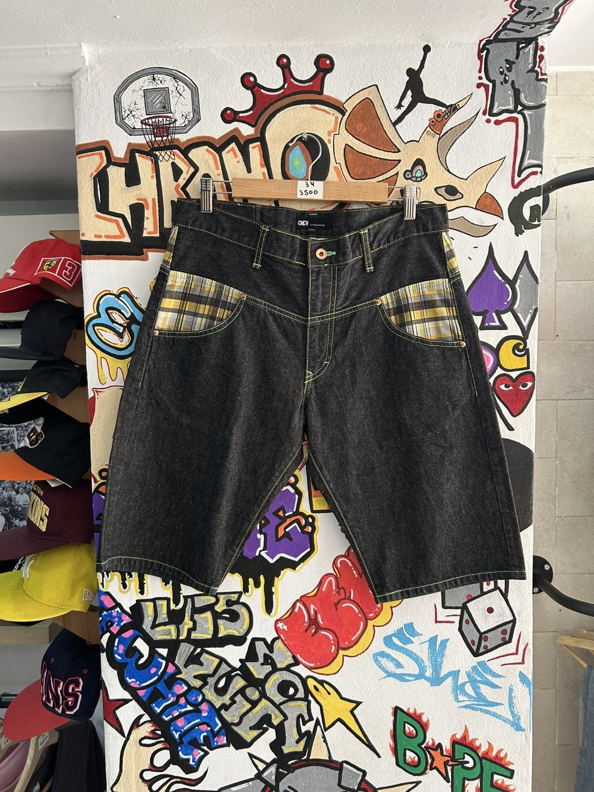 Japanese Brand Concave Attempt Doublewasit jorts Size US 34 / EU 50 - 1 Thumbnail