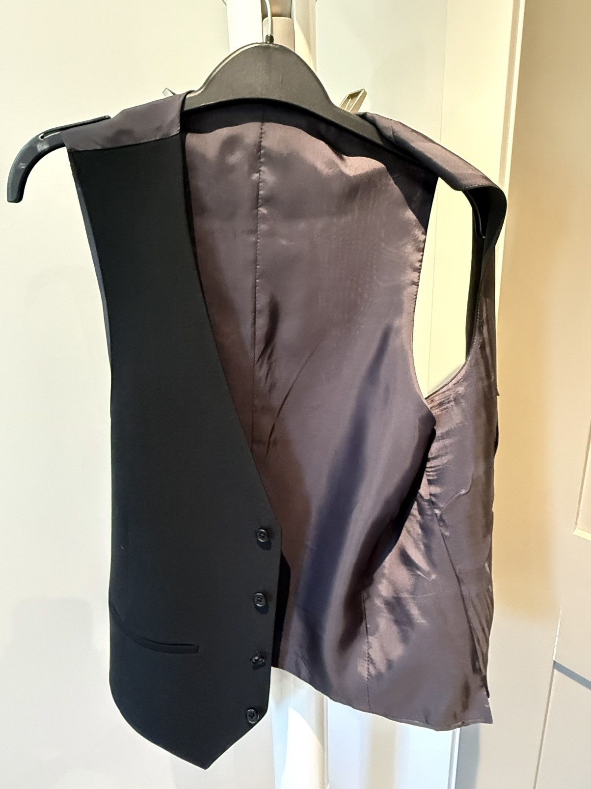 Todd Snyder Custom Todd Snyder 40R Black Wool Suit Vest Size 40R - 4 Thumbnail