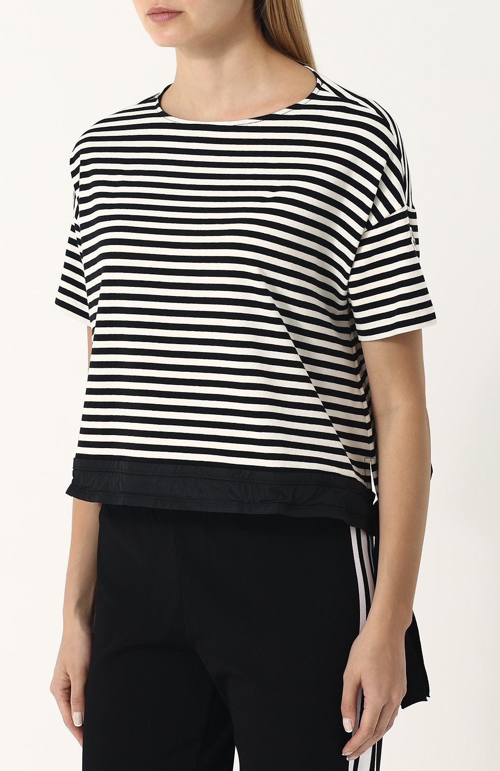 Moncler 🔥Moncler ALTRD Maglia Girocollo Stripped Relaxed T-Shirt Size M / US 6-8 / IT 42-44 - 1 Thumbnail