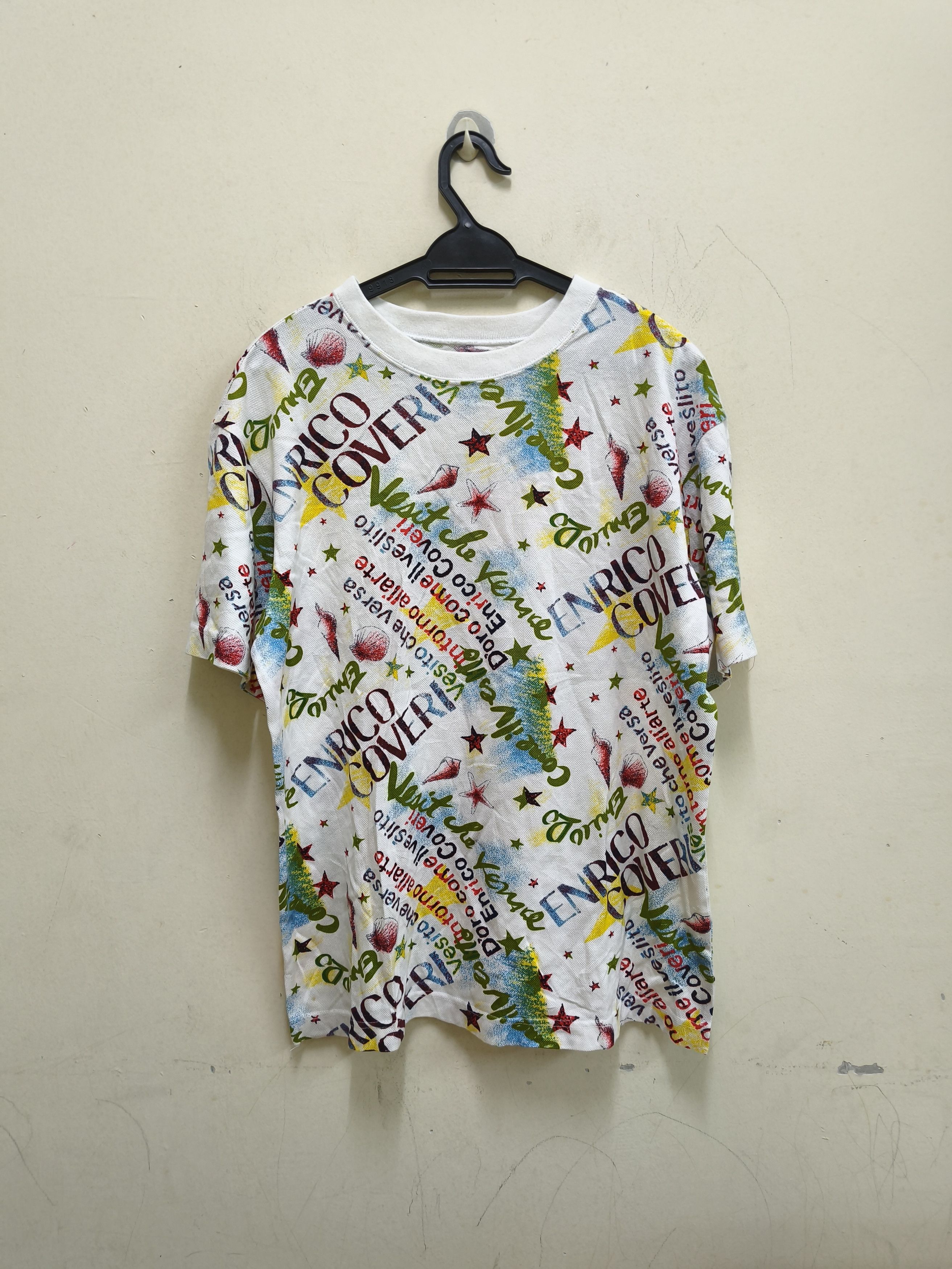 Enrico Coveri Rare Enrico Coveri Vesito che versa full print tees Size US M / EU 48-50 / 2 - 1 Thumbnail
