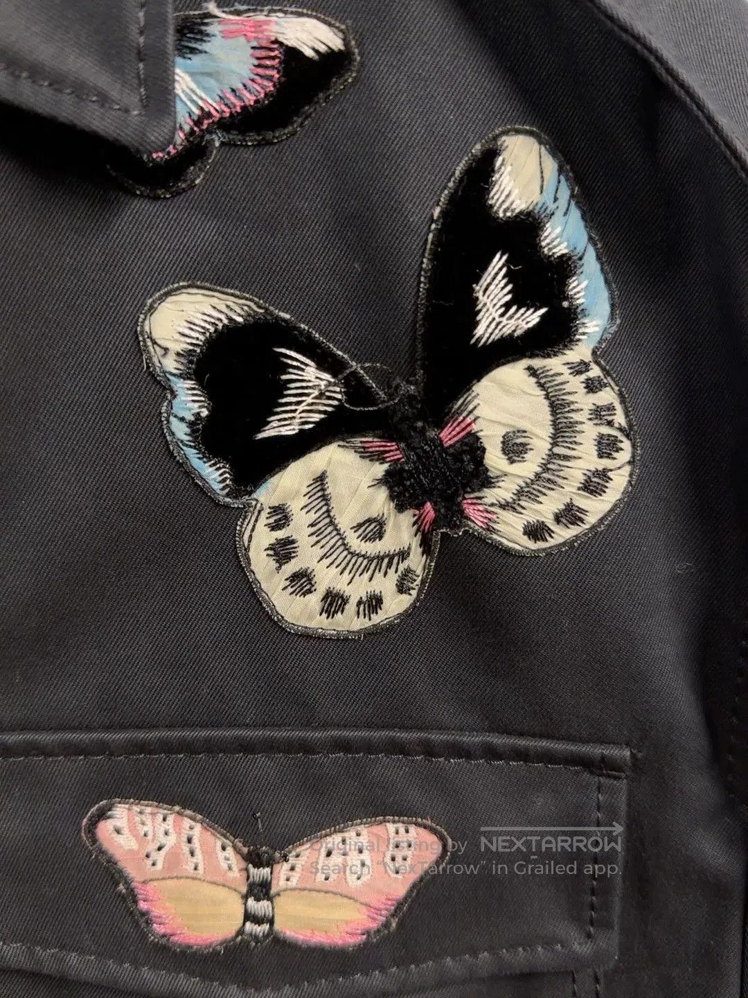 Valentino Valentino Butterfly Embroidered Jacket. Size US XL / EU 56 / 4 - 3 Thumbnail