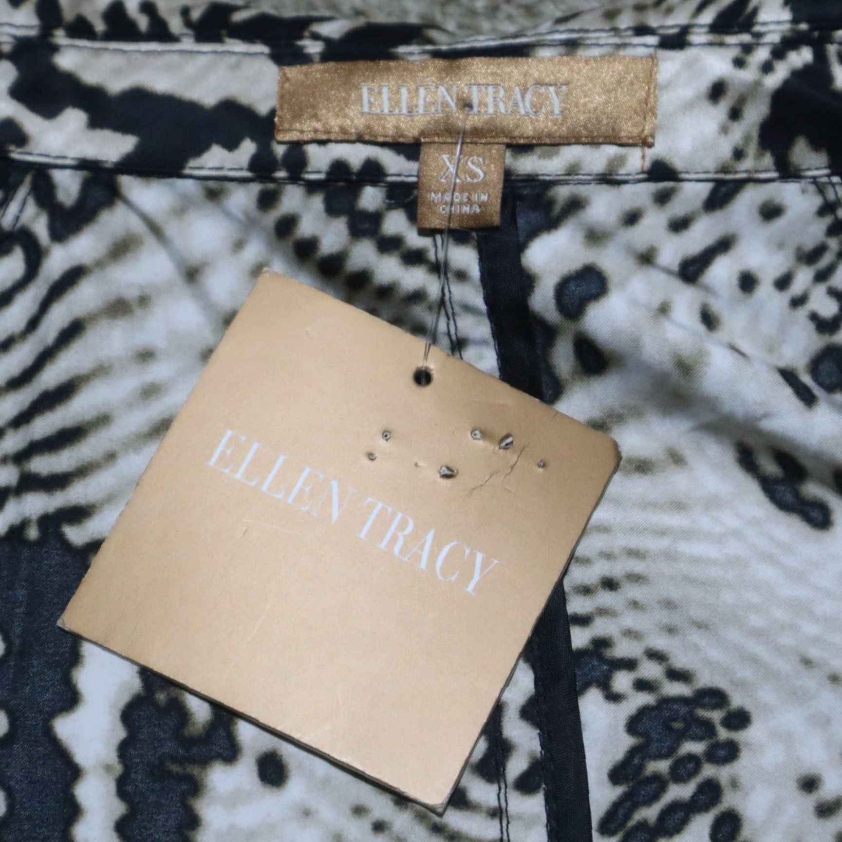 Ellen Tracy Ellen Tracy Shirt Women XS Multicolor Button-Up Long Sleeve Size XS / US 0-2 / IT 36-38 - 3 Thumbnail