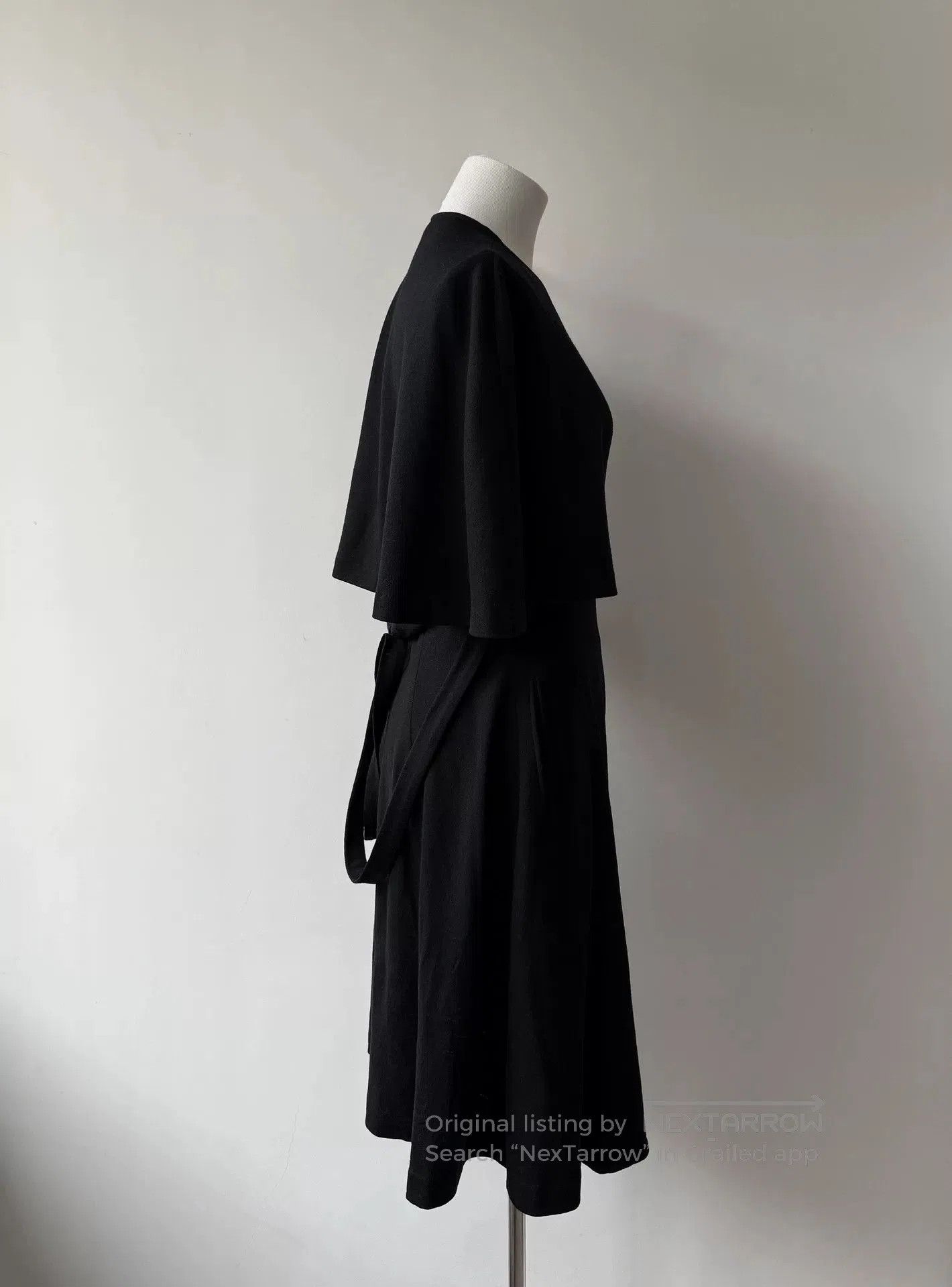 Y's Yohji Yamamoto Y's Black Cape Coat. Size XXS / US 00 / IT 34 - 6 Thumbnail