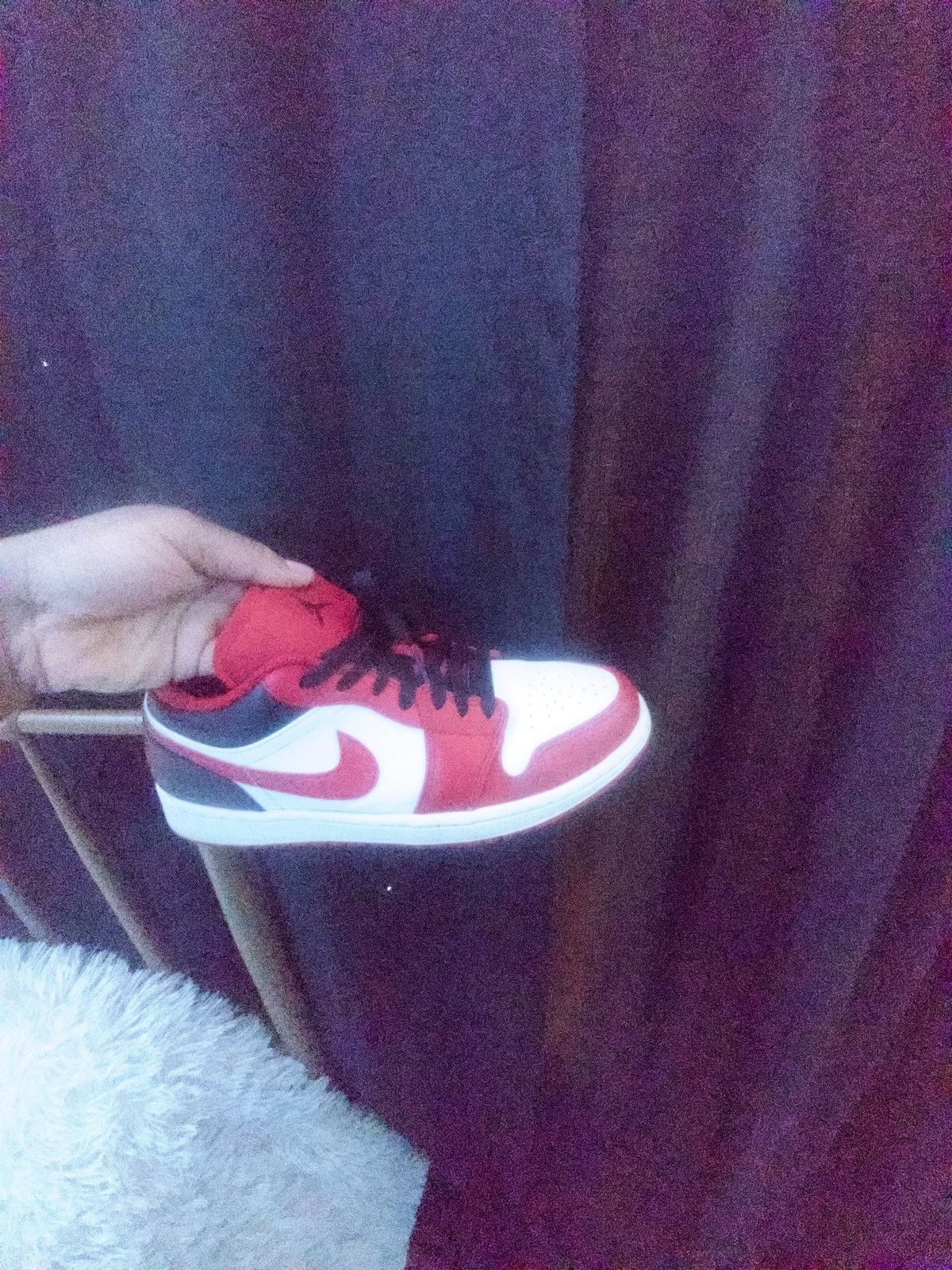 Nike 2022 Air Jordan 1 Low 'Reverse Black Toe' Size US 9 / EU 42 - 6 Thumbnail