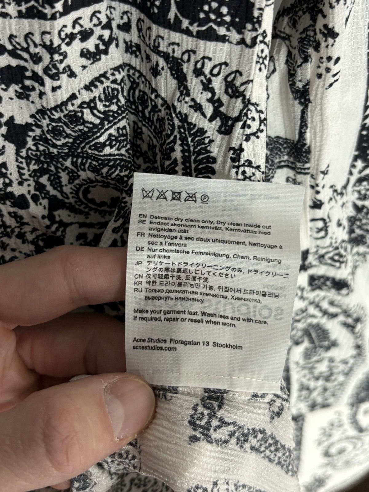 Acne Studios Acne Studios Paisley Patchwork Bandana Silk Rare Shirt Size S / US 4 / IT 40 - 9 Thumbnail