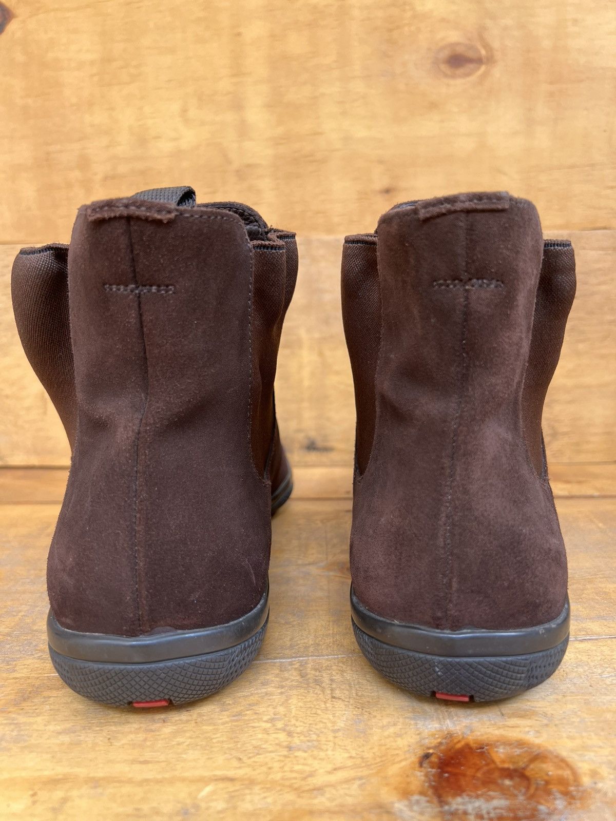 Prada Prada Men's Brown Suede Chelsea Ankle Boot Size 8 UK 9 US Size US 9 / EU 42 - 8 Thumbnail