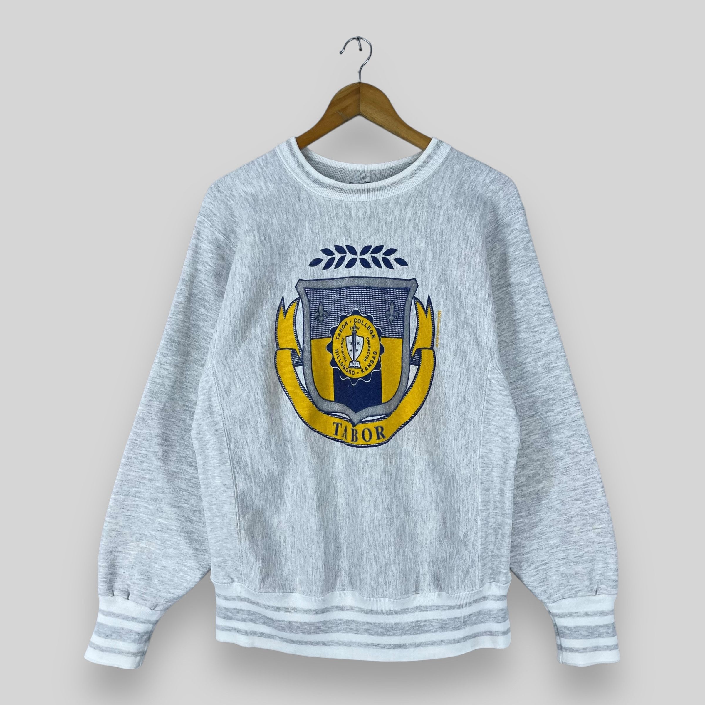 Vintage Vintage TABOR College Hillsboro Kansas Printed Sweatshirt Size US M / EU 48-50 / 2 - 1 Thumbnail