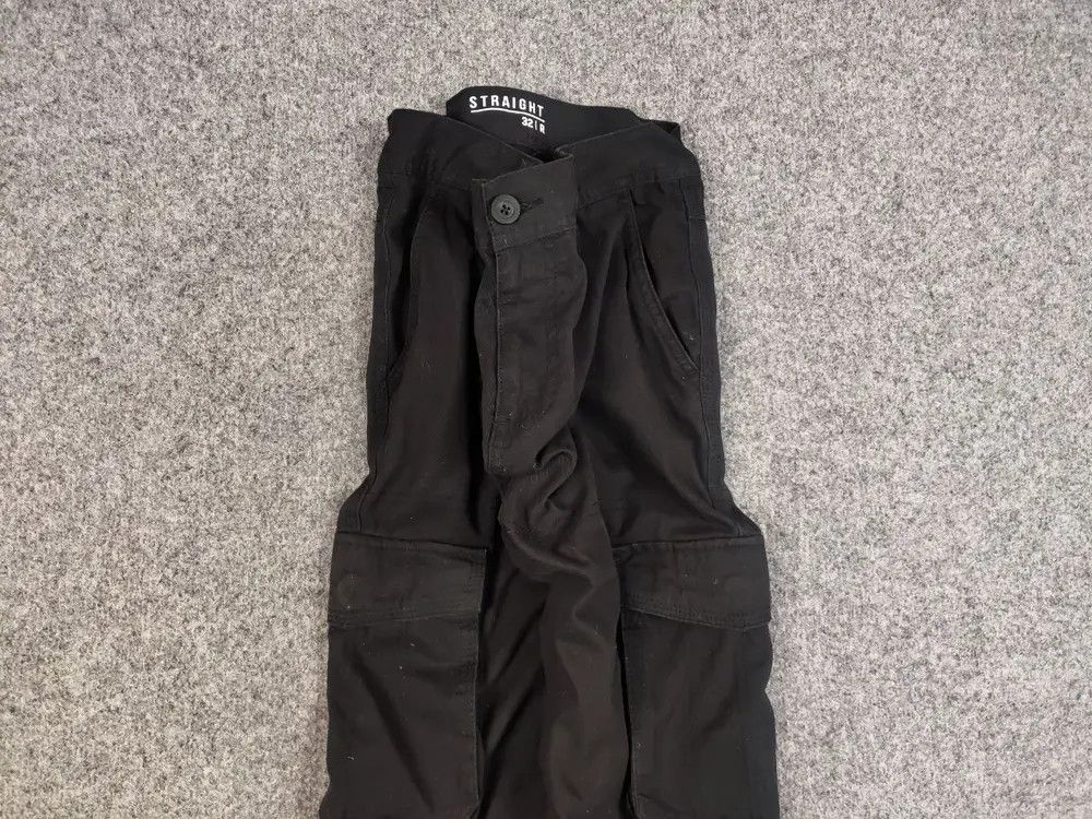 Japanese Brand Vintage 90's Japanese Black Pocket Cargo Pants Size US 32 / EU 48 - 2 Thumbnail