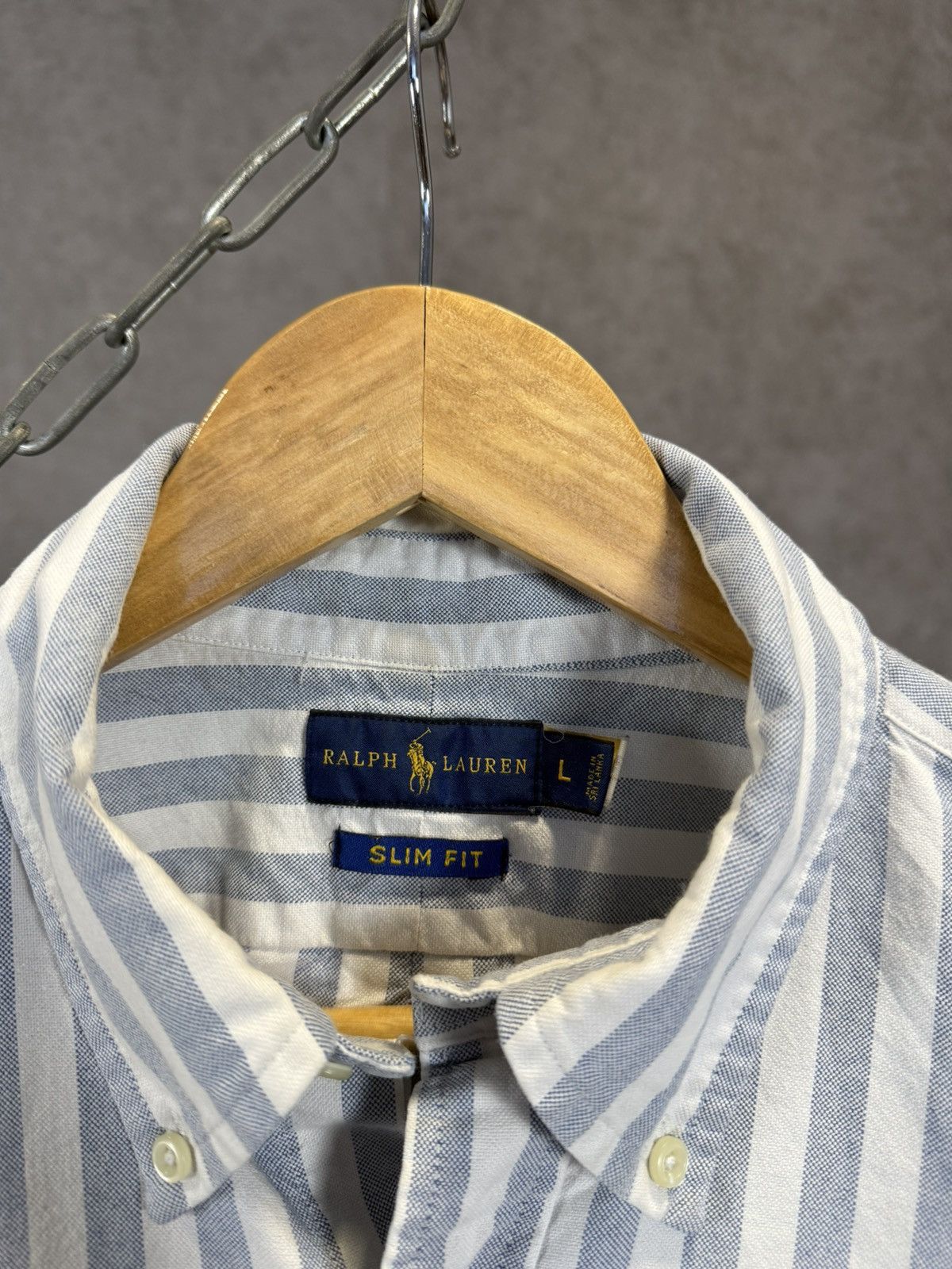 Polo Ralph Lauren Polo Ralph Lauren designer striped logo shirt Size US L / EU 52-54 / 3 - 5 Thumbnail