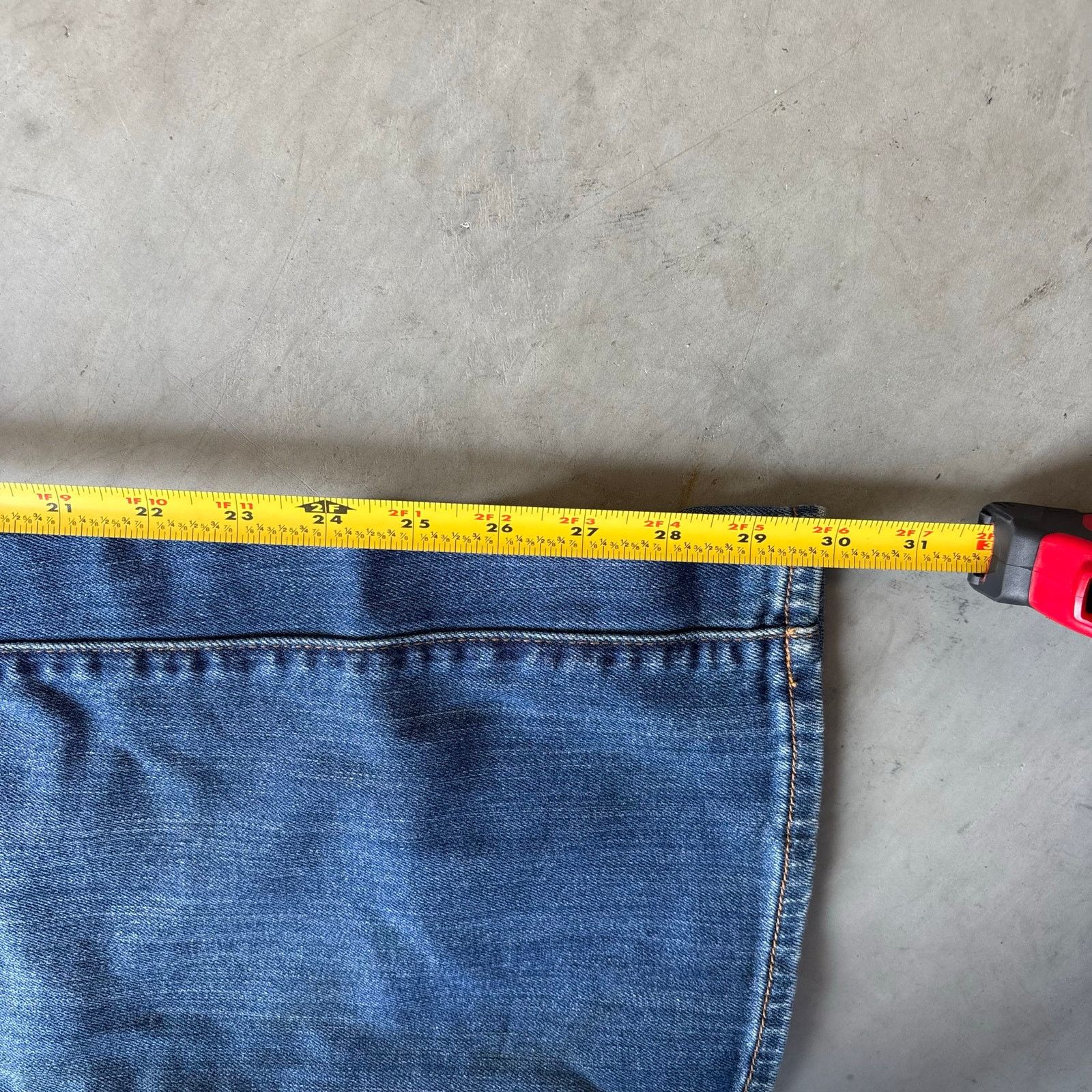 Vintage vintage faded washed bootcut flared jeans Size US 30 / EU 46 - 3 Thumbnail