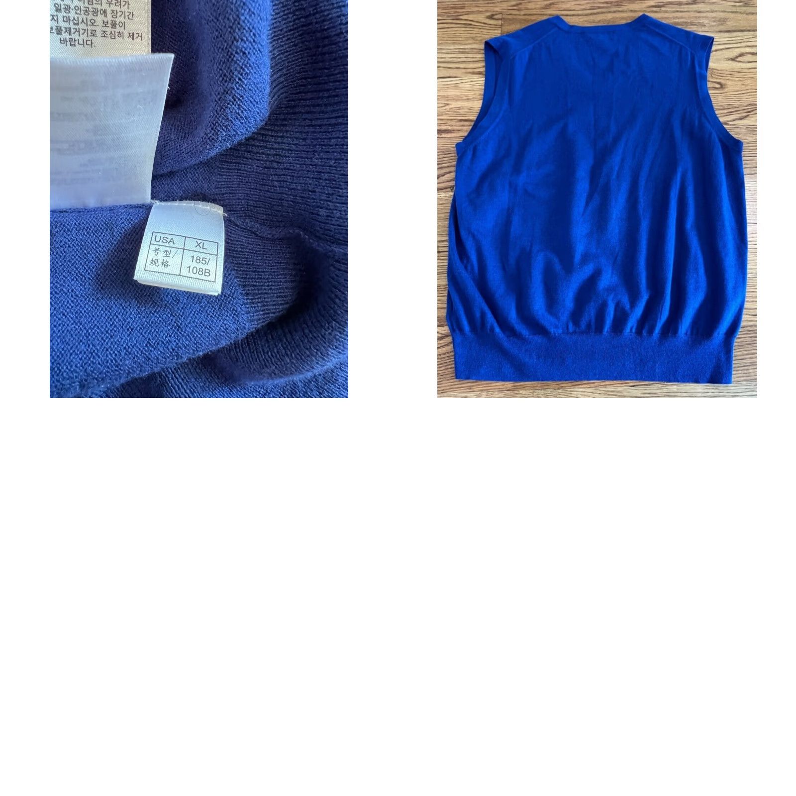 Brooks Brothers VINTAGE Brooks Brothers Sweater Vest Men XL Blue Cotton Silk Cashmere V-Neck All Seasons Dress Casual Size US XL / EU 56 / 4 - 8 Thumbnail