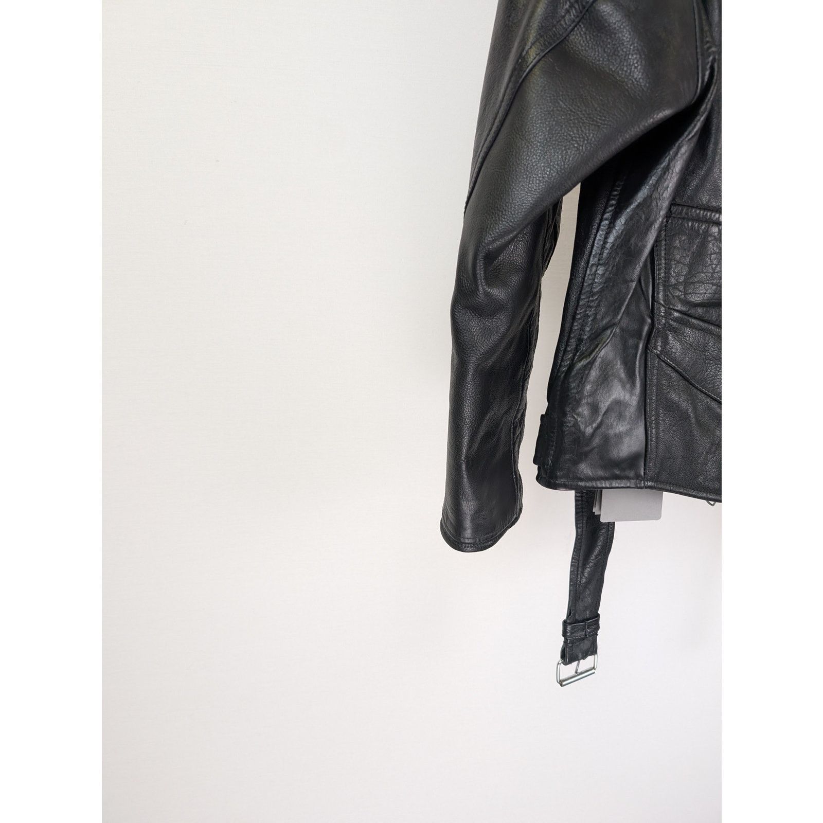 Balenciaga o1rshd1 Upcycled Biker Jacket in Black Size US M / EU 48-50 / 2 - 14 Thumbnail