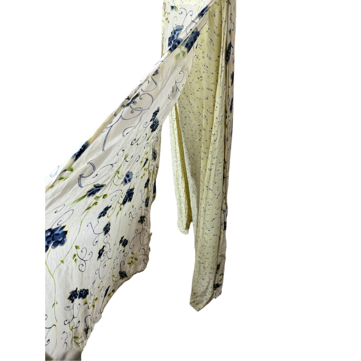 Other Vintage Indira 90s Y2K Yellow Floral Print Dress Size Large Size L / US 10 / IT 46 - 9 Thumbnail