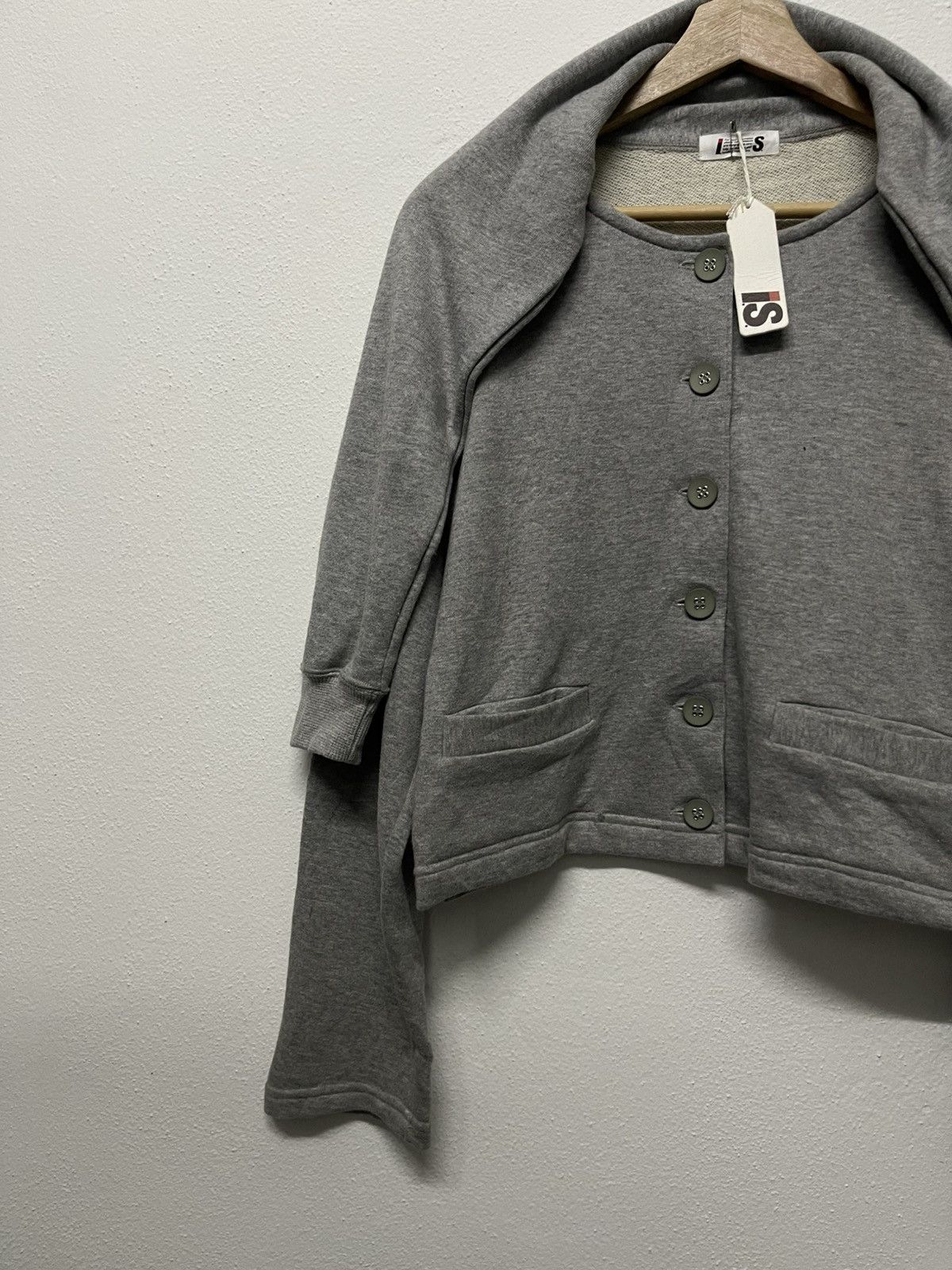 Issey Miyake × Japanese Brand × Tsumori Chisato 90s ISSEY MIYAKE DOUBLE SLEEVE BUTTON SWEATSHIRT CROPPED Size M / US 6-8 / IT 42-44 - 4 Thumbnail