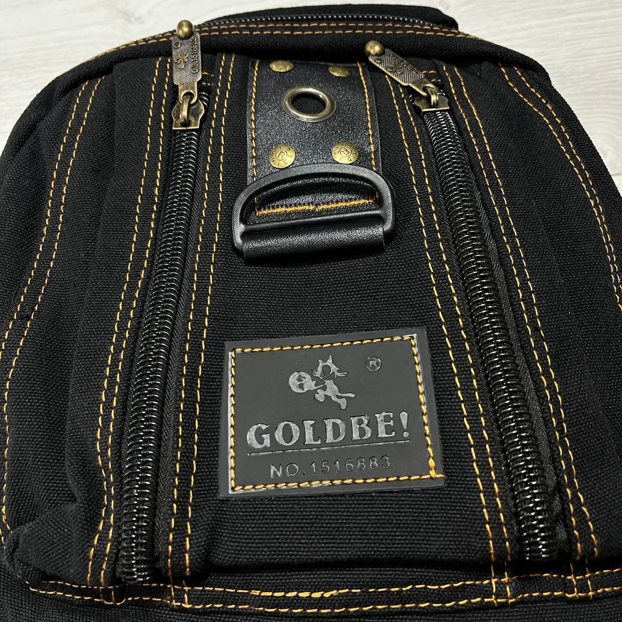 Japanese Brand Multi pocket Gold Be Gorpcore y2k black backpack Size ONE SIZE - 8 Thumbnail