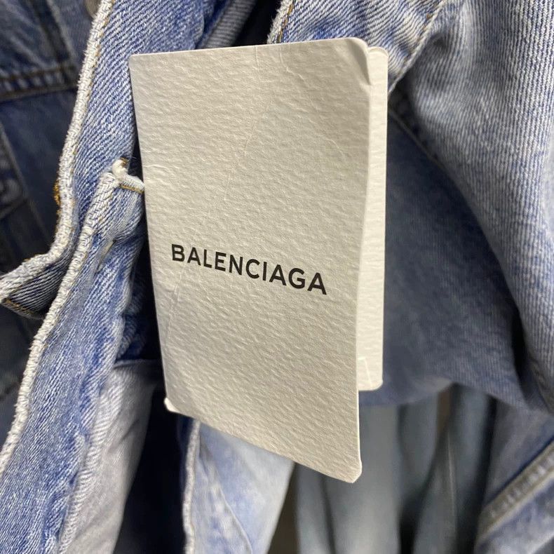 Balenciaga Balenciaga Light Blue Denim Jacket-2505 Size US L / EU 52-54 / 3 - 4 Thumbnail