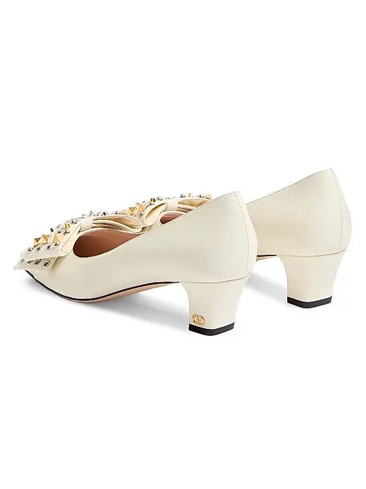 os11x0126 Bowow 45mm Pumps in Ivory