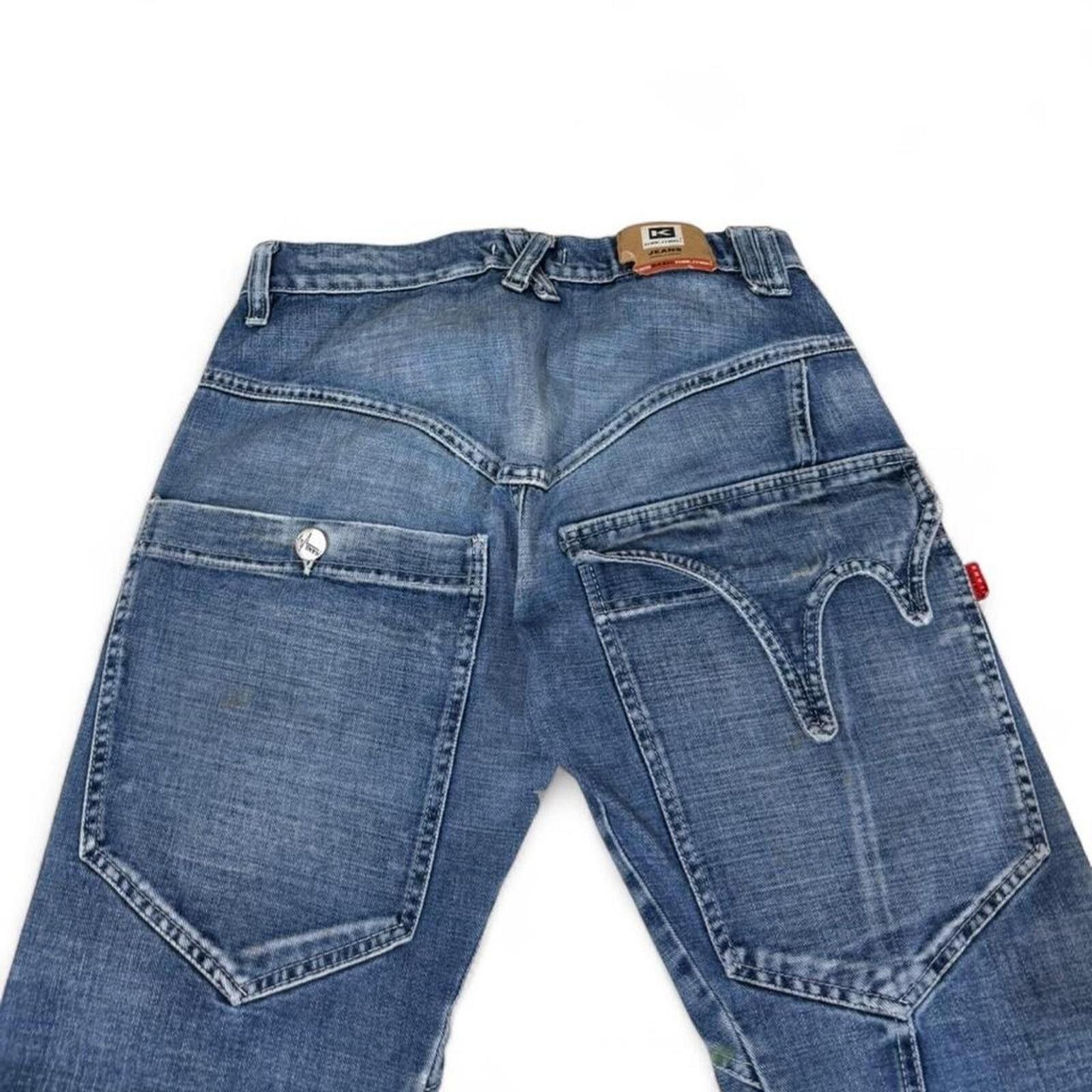 True Religion Kelmec straight fit unique style denim jeans Size US 31 - 4 Thumbnail