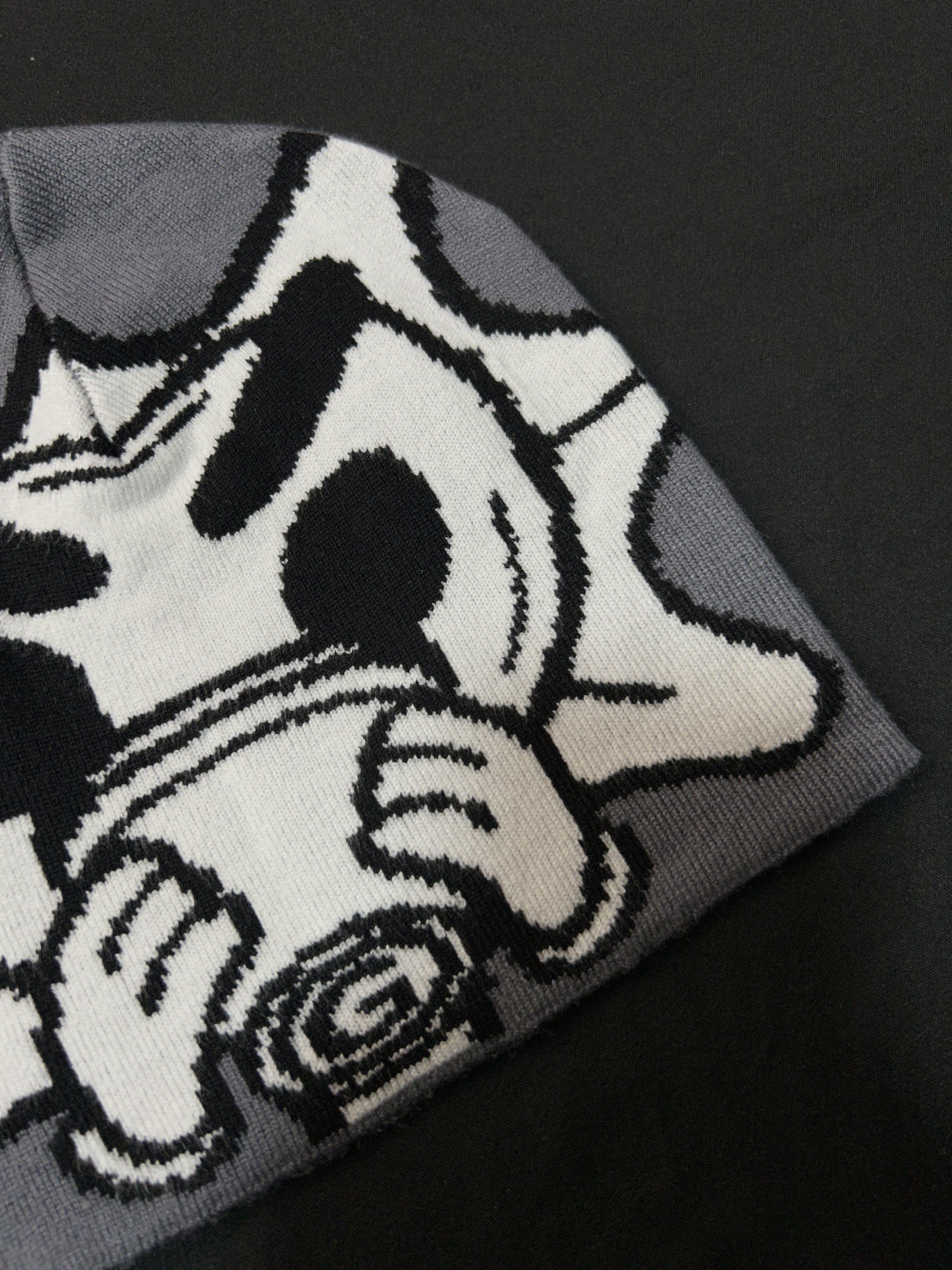 Japanese Brand Deadstock Glo Sun No Cuff Knit Gray Beanie OS Size ONE SIZE - 4 Thumbnail