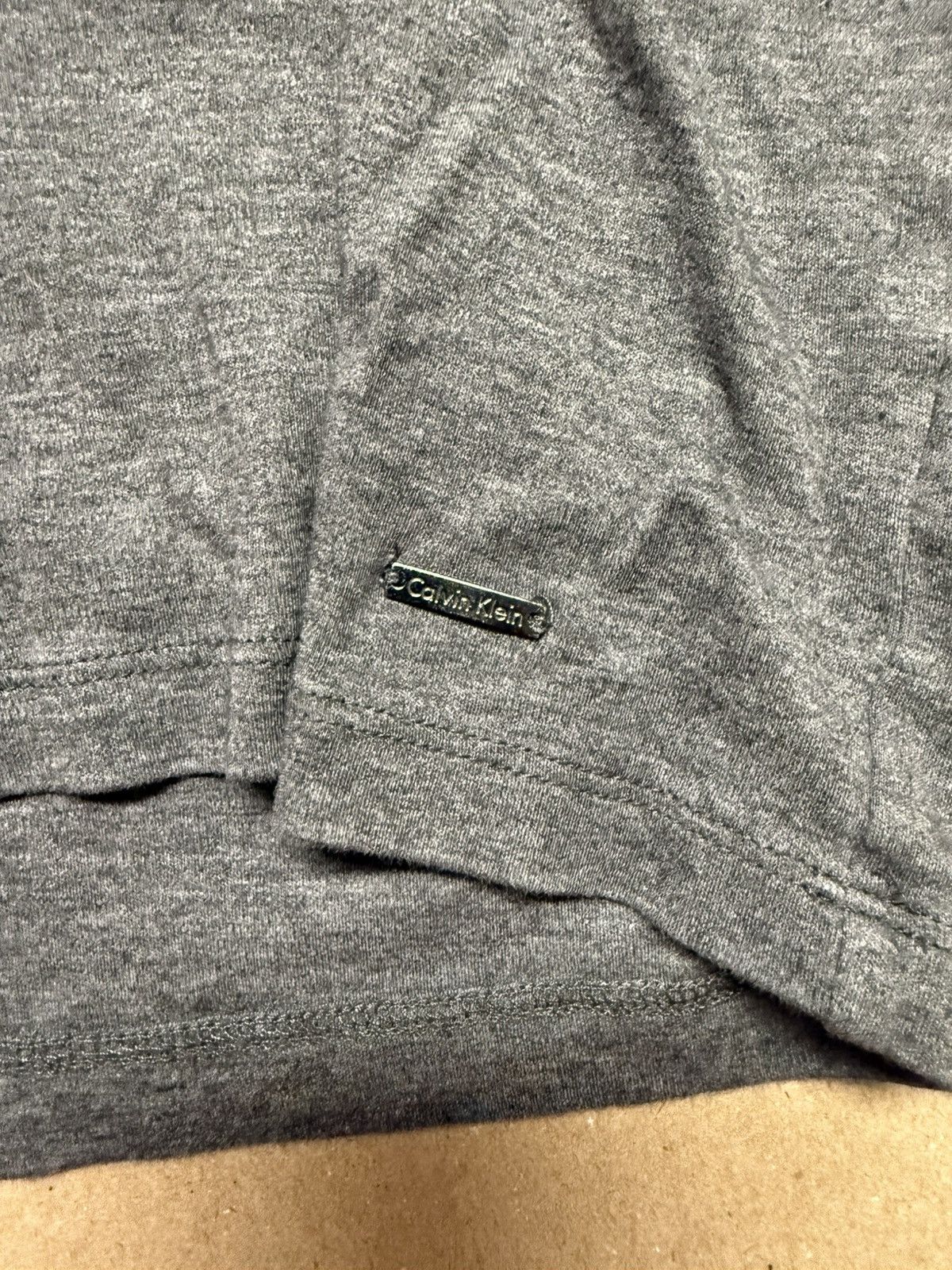 Calvin Klein Calvin Klein V neck XL Extra Large T Shirt Grey Tee Rare! Size US XL / EU 56 / 4 - 2 Thumbnail