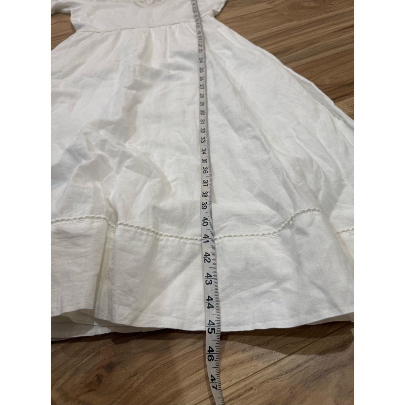 Sezane Sezane Paris Ursula Dress White Midi Linen Blend Size 38 Size M / US 6-8 / IT 42-44 - 10 Thumbnail