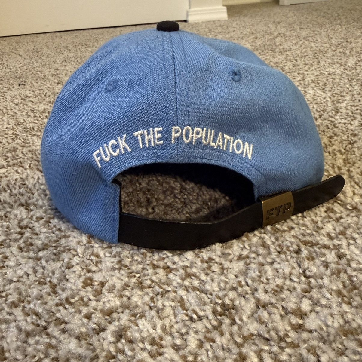 Fuck The Population FTP 6 panel hat blue and black Size ONE SIZE - 5 Thumbnail