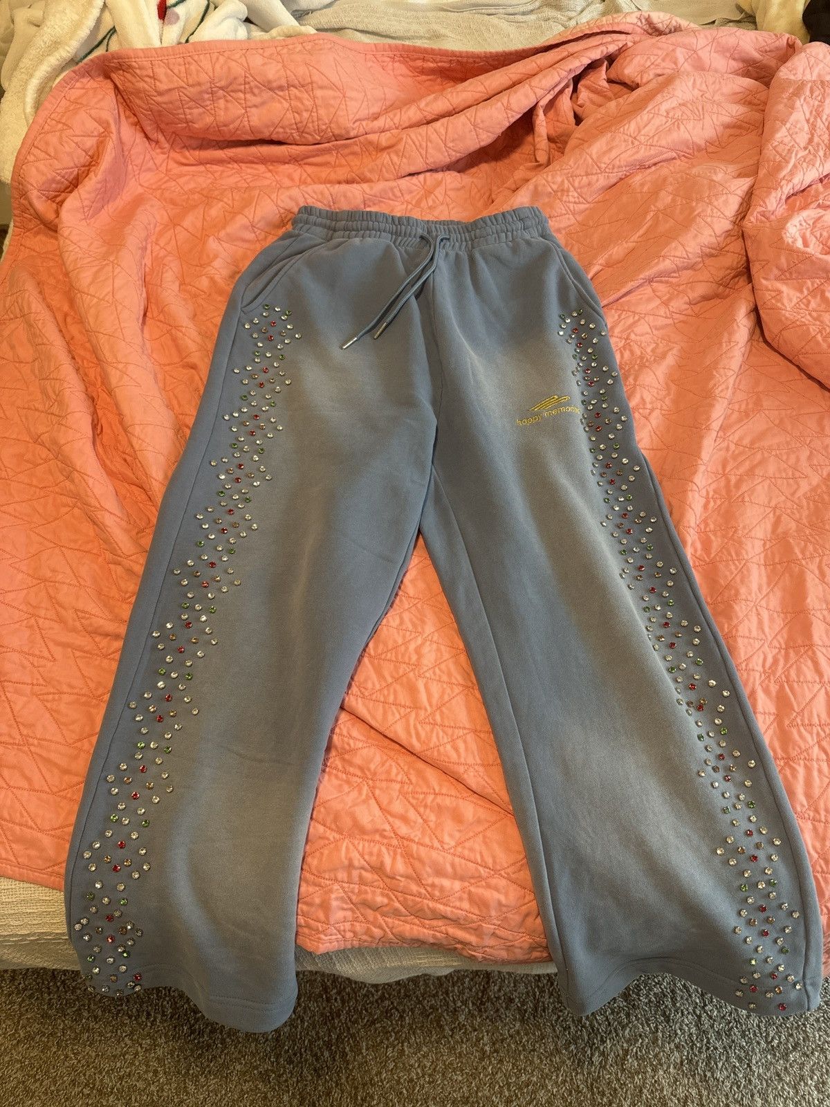 HMDD Blue Crystal Pants Size US 32 / EU 48 - 1 Thumbnail